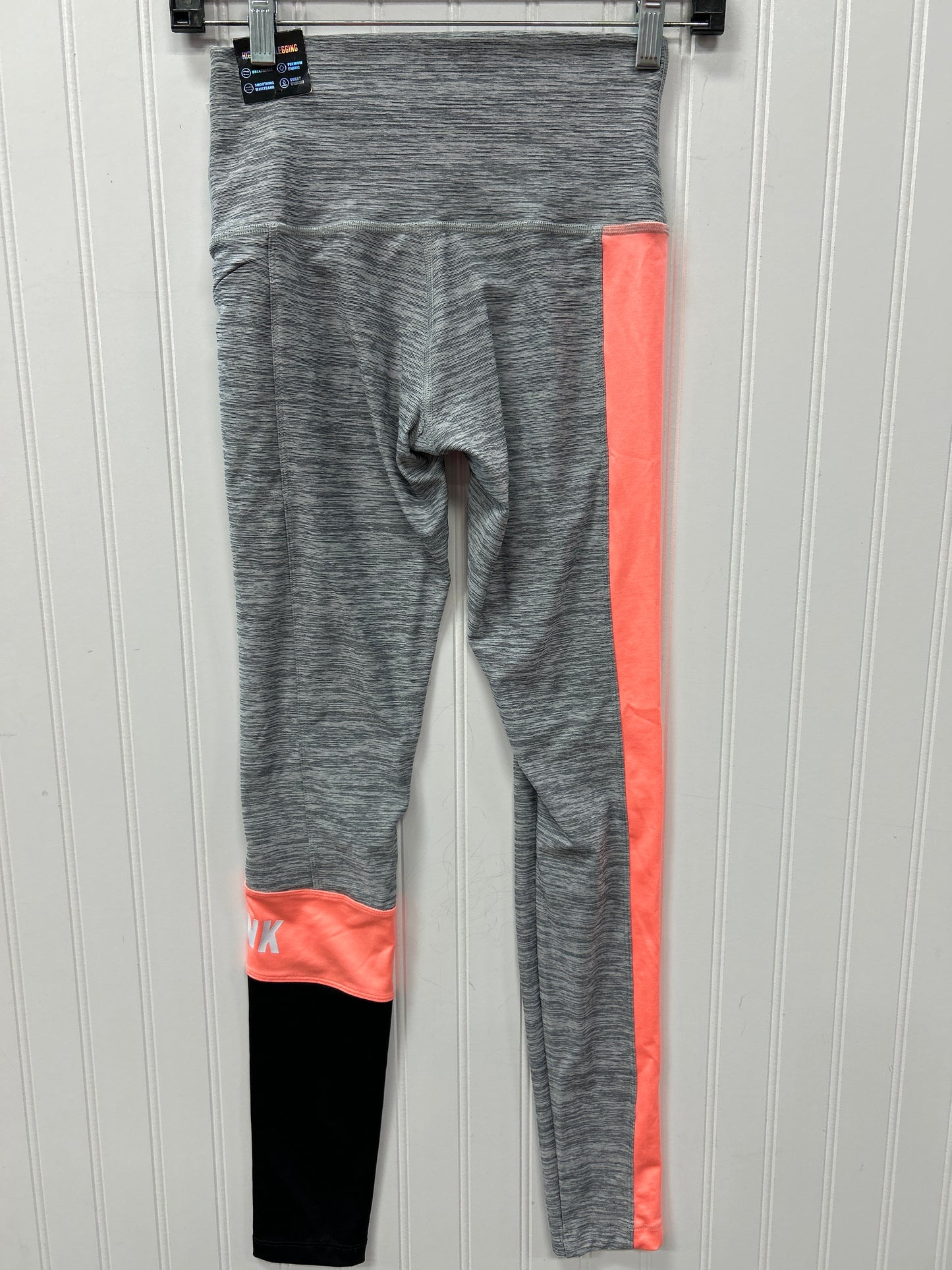 Athletic Leggings By Pink In Grey, Size:Xs