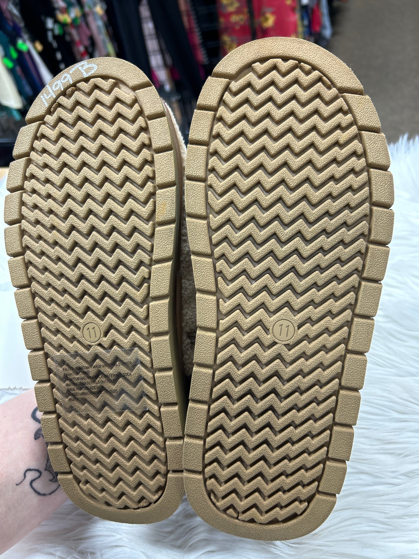 Boots Ankle Flats By Wild Fable In Tan, Size:11 NEW