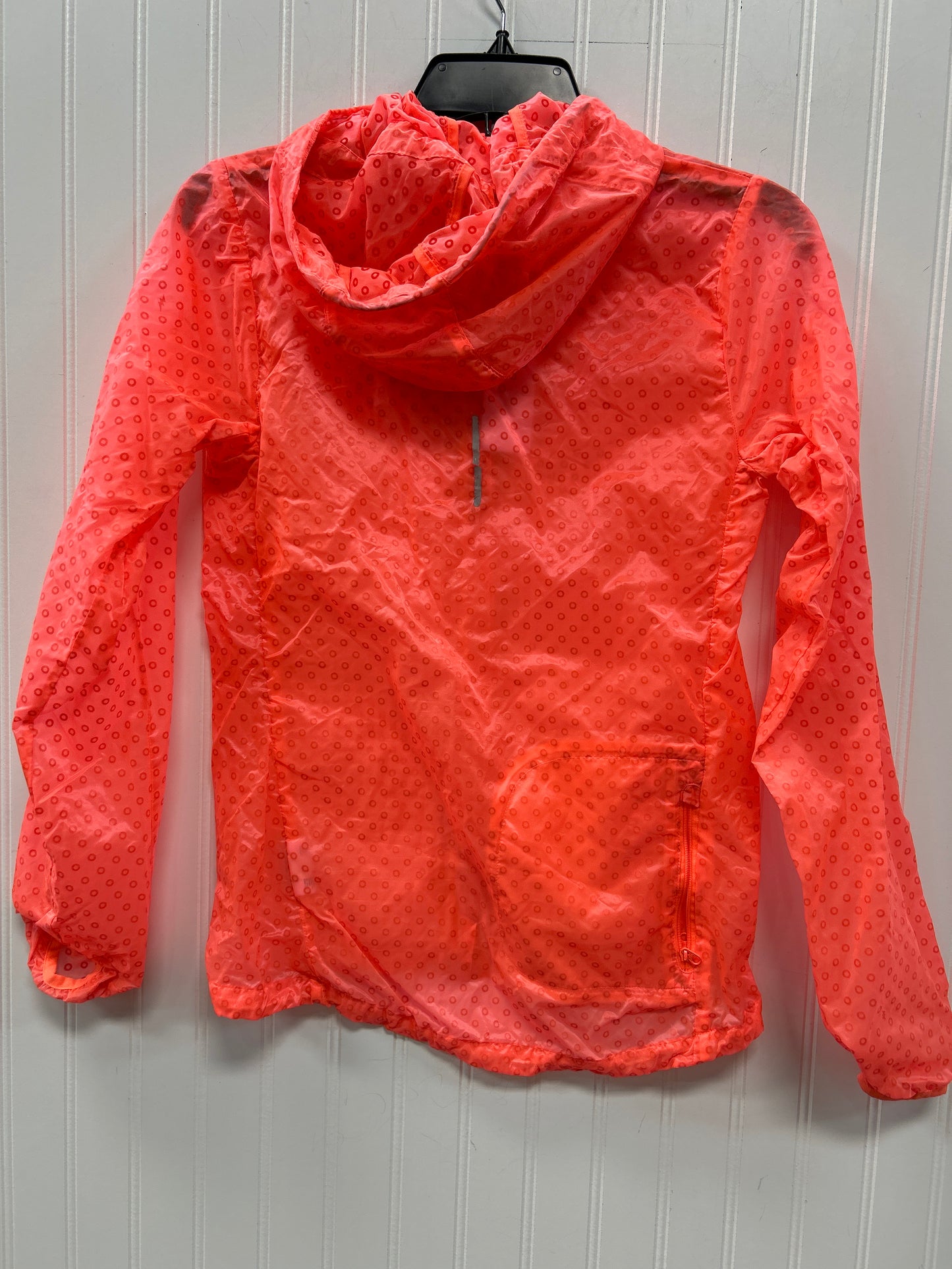 Athletic Jacket By Nike Apparel In Orange, Size:Xs