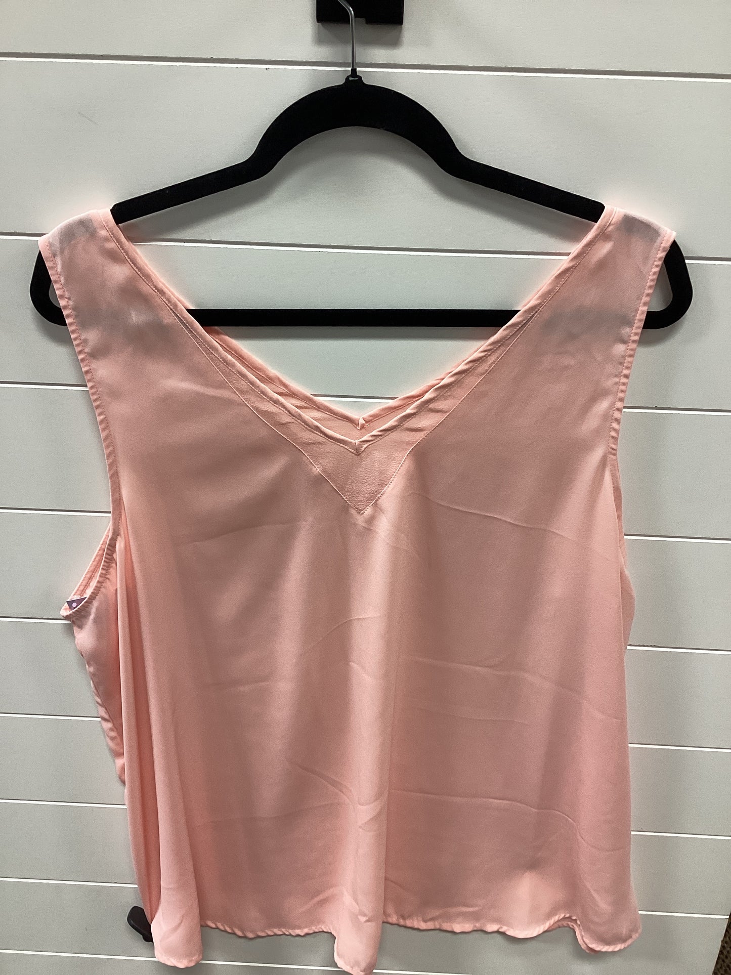 Top Sleeveless By Maurices In Pink, Size:2X