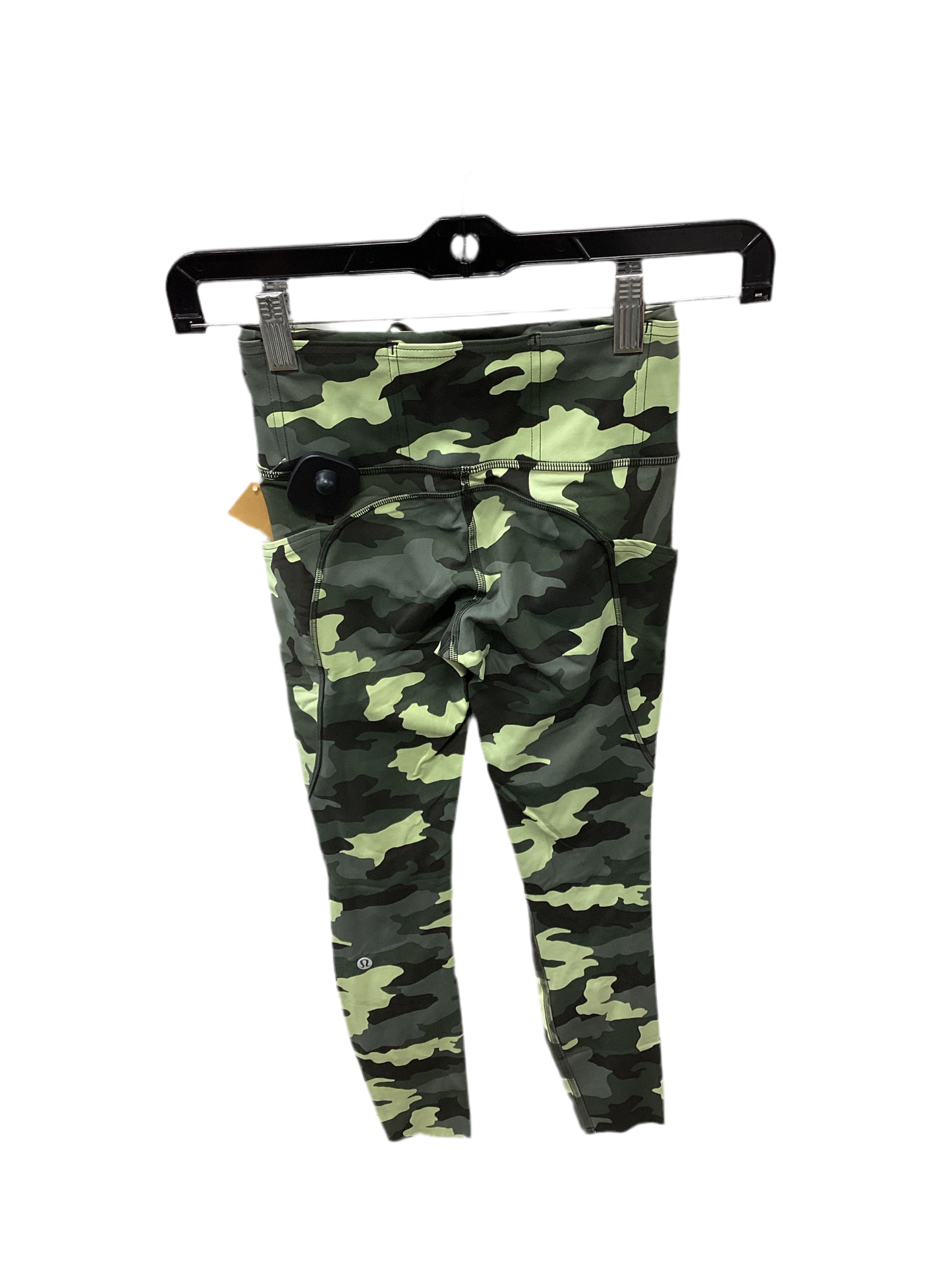 Athletic Leggings By Lululemon In Green, Size:2