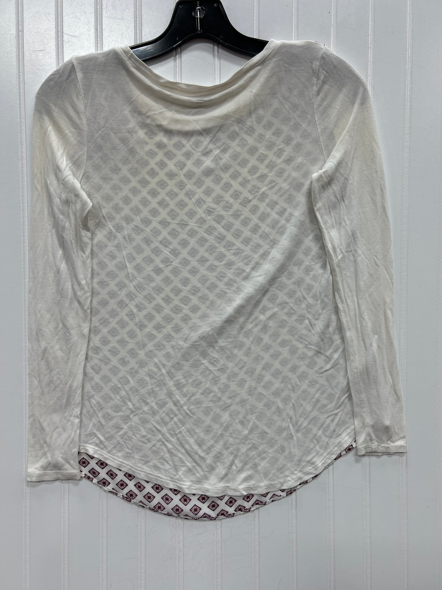 Top Ls By Loft In Cream, Size:Xsp