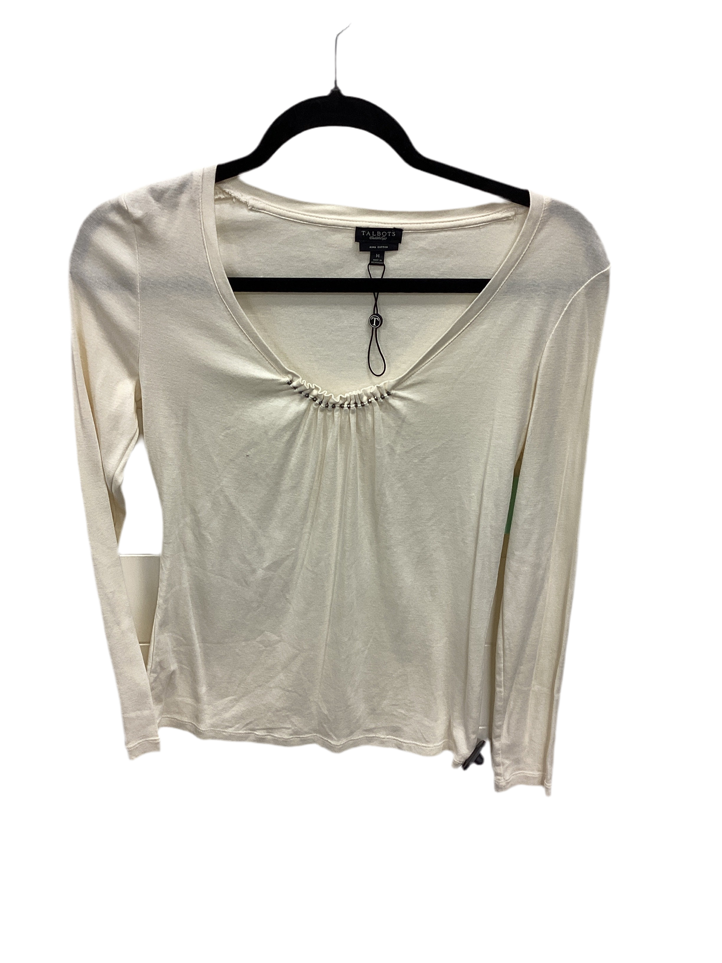 Top Ls By Talbots In Cream, Size:M