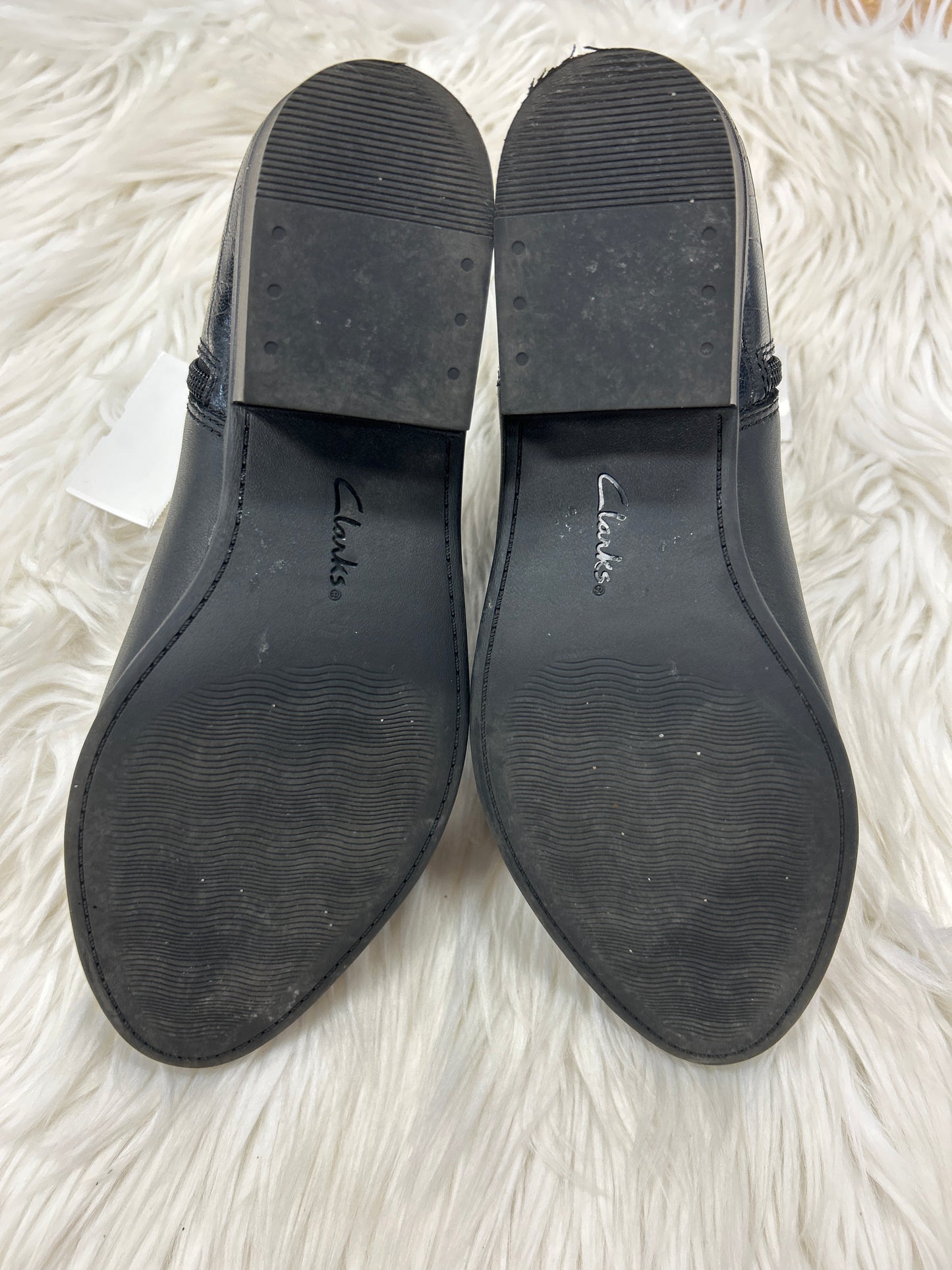 Boots Ankle Flats By Clarks In Black, Size:8.5