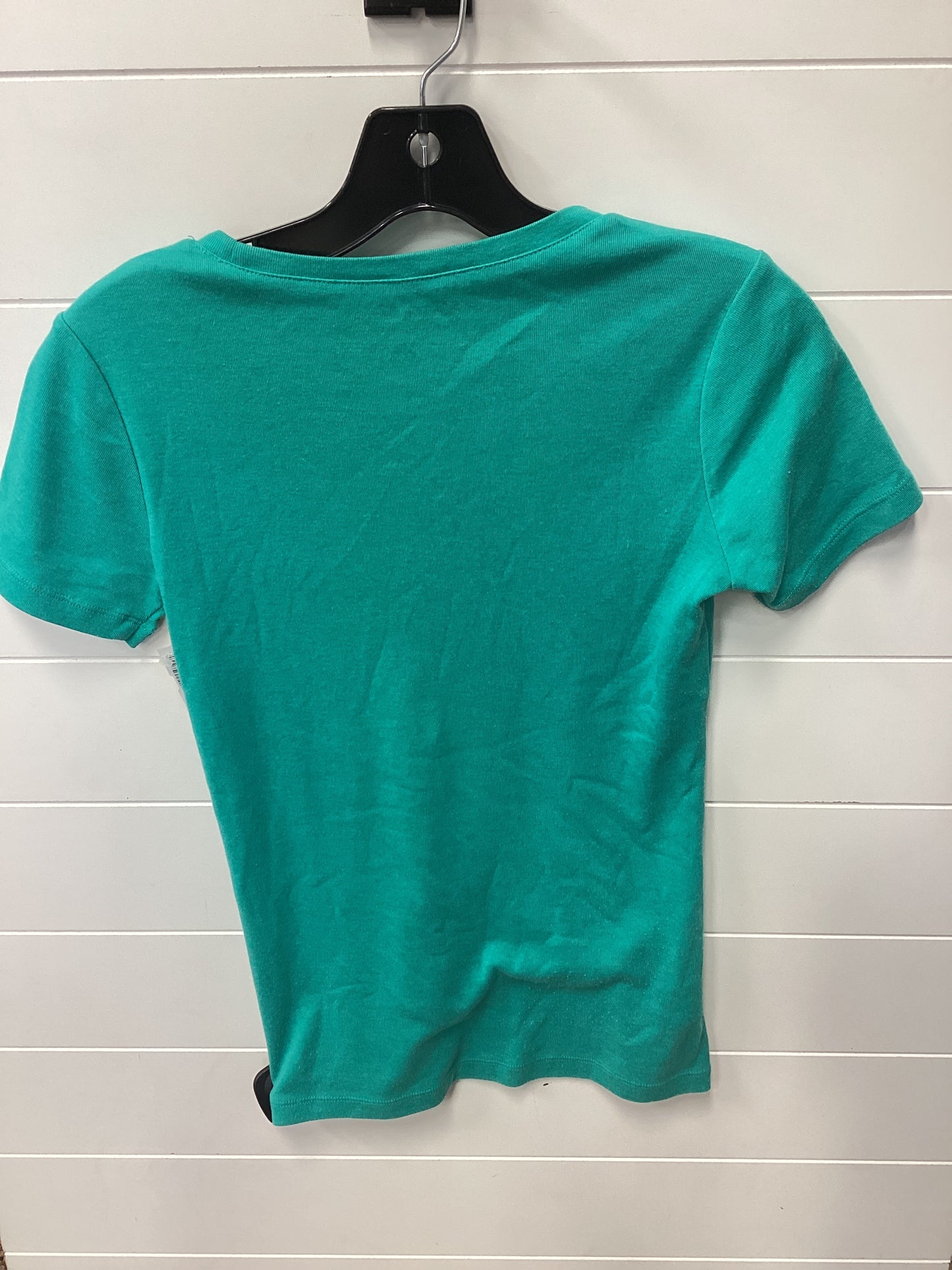 Top Ss Basic By Eddie Bauer In Teal, Size:Xs