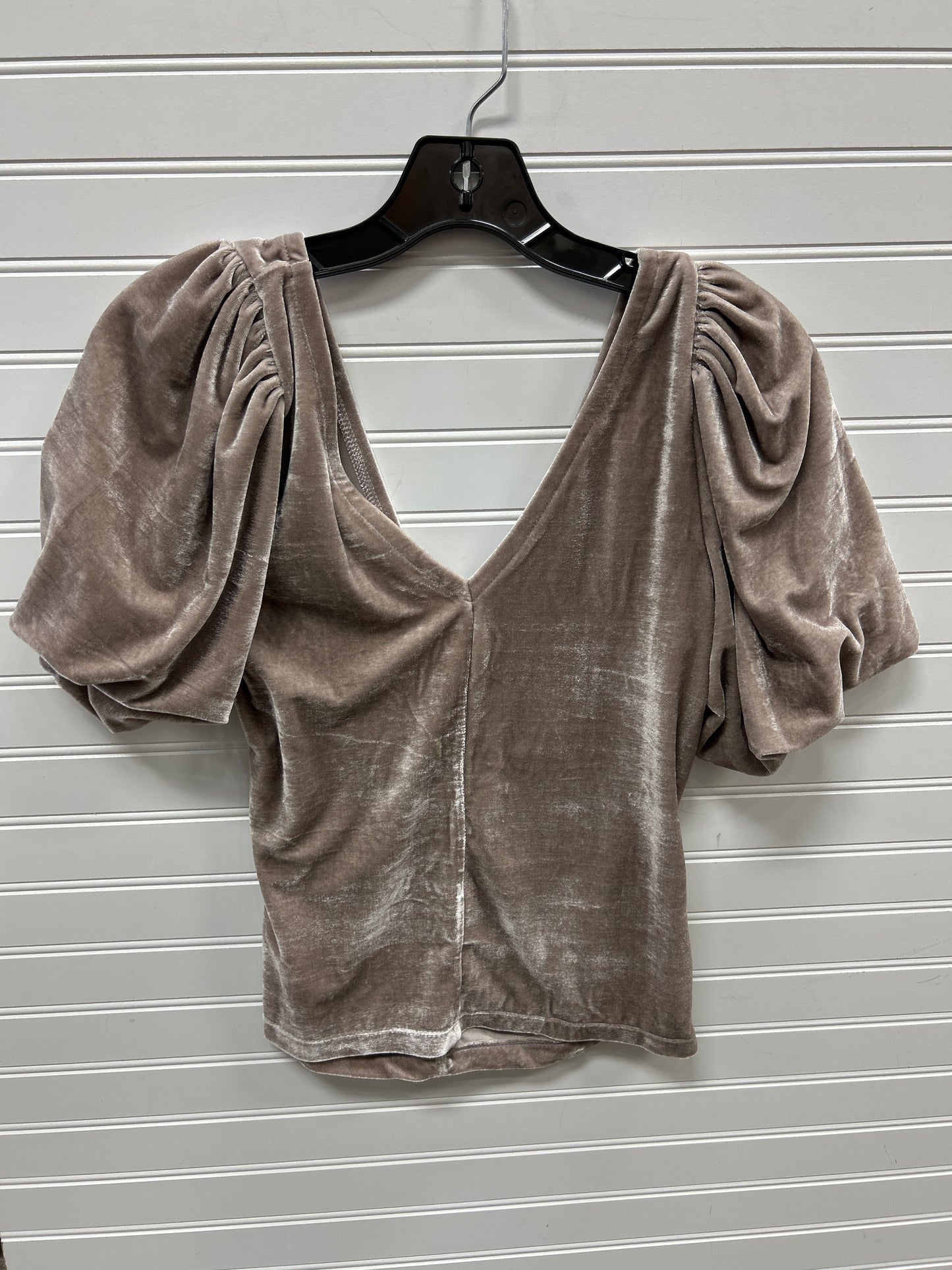 Blouse Ss By Free People In Taupe, Size:M