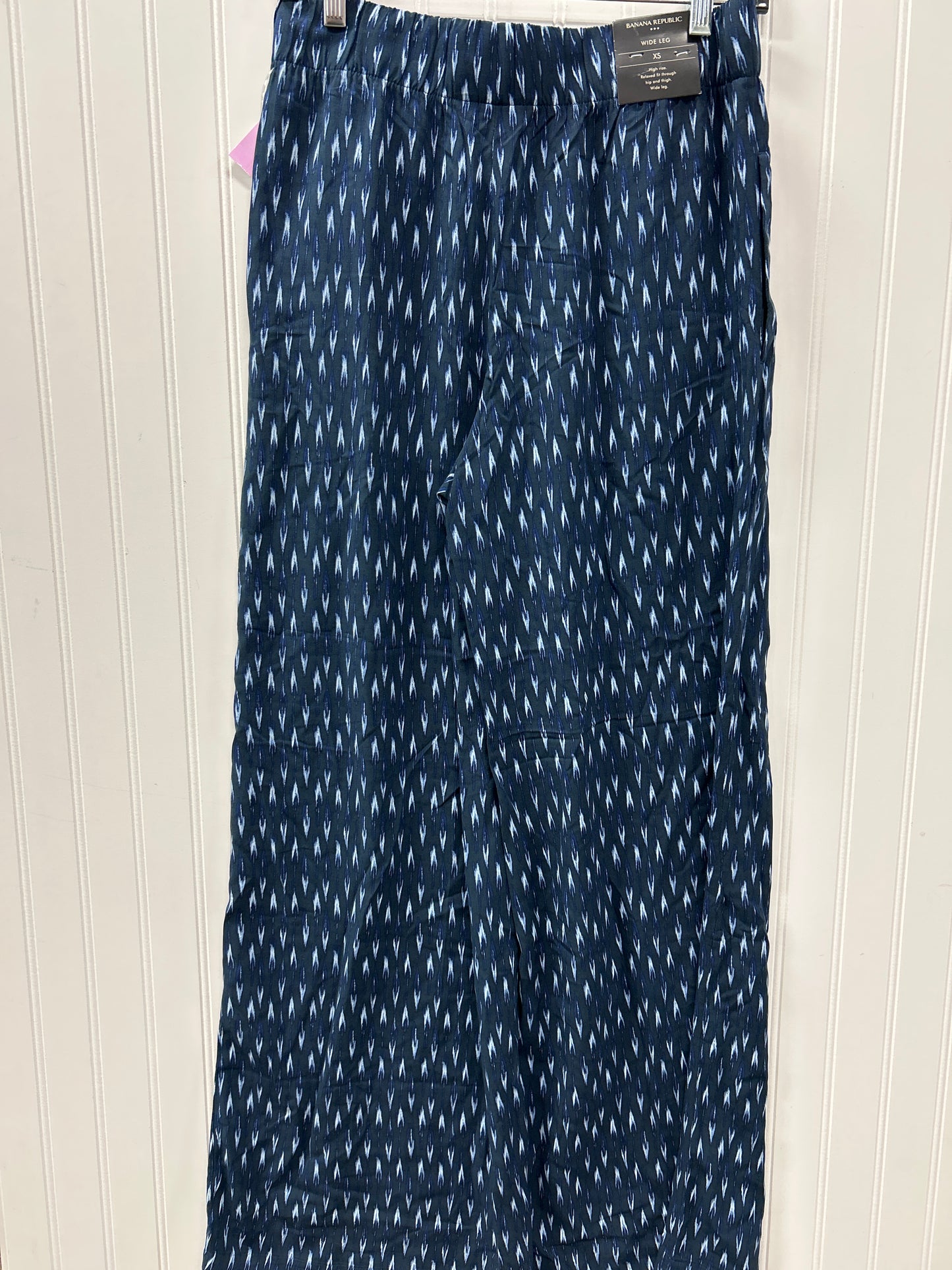 Pants Wide Leg By Banana Republic In Blue, Size:Xs
