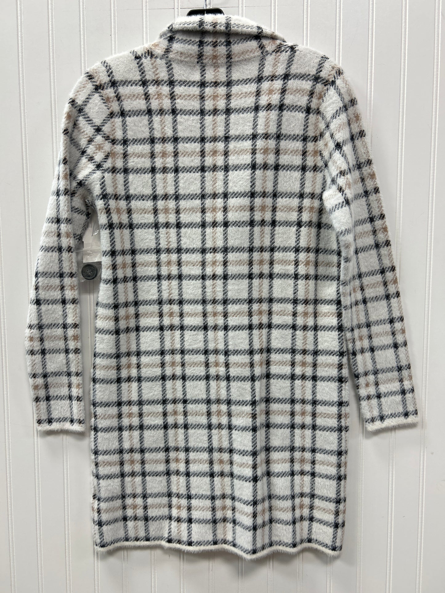 Jacket Fleece By Rachel Zoe In Cream & Grey, Size:Xs