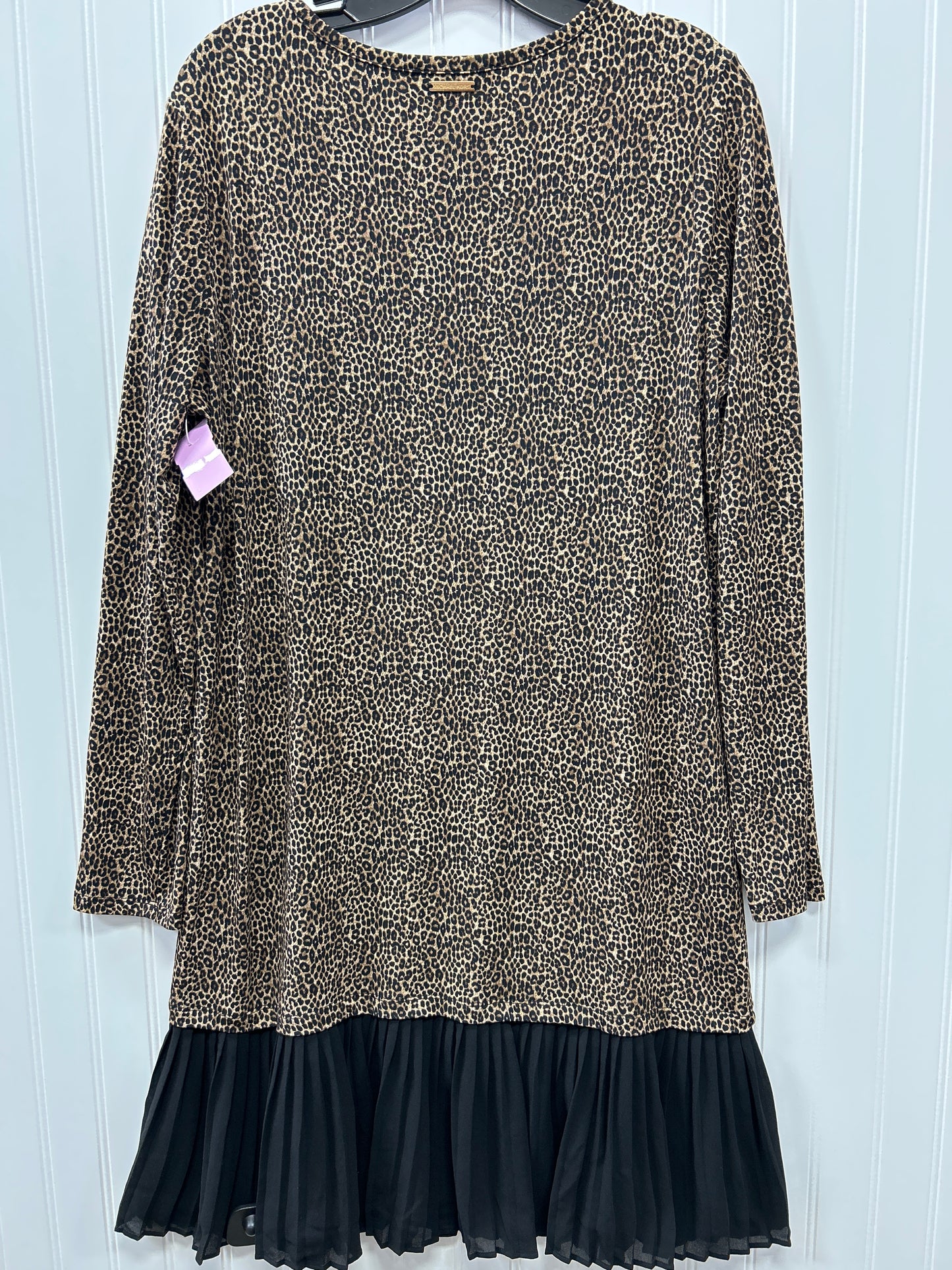 Dress Casual Midi By Michael By Michael Kors In Animal Print, Size:L