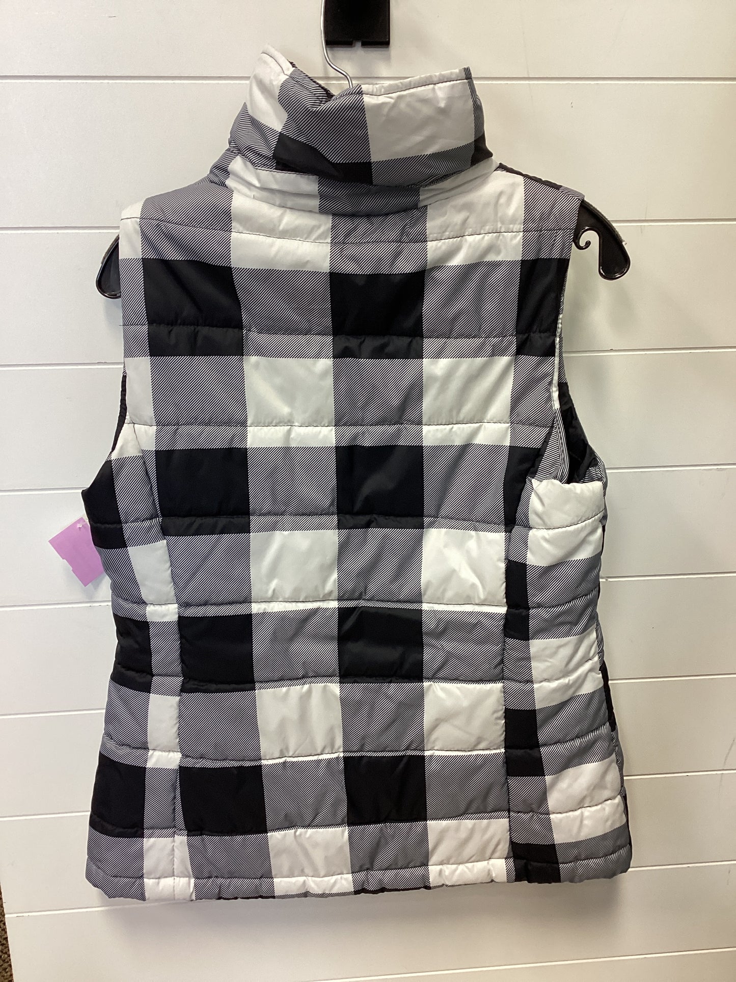Vest Puffer & Quilted By Arizona In Black & White, Size:L