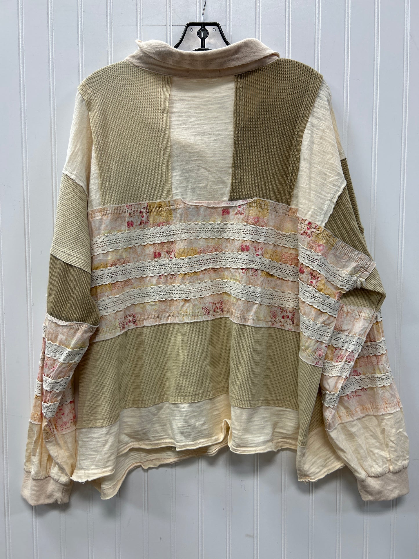 Blouse Ls By Oli & Hali In Cream, Size:L