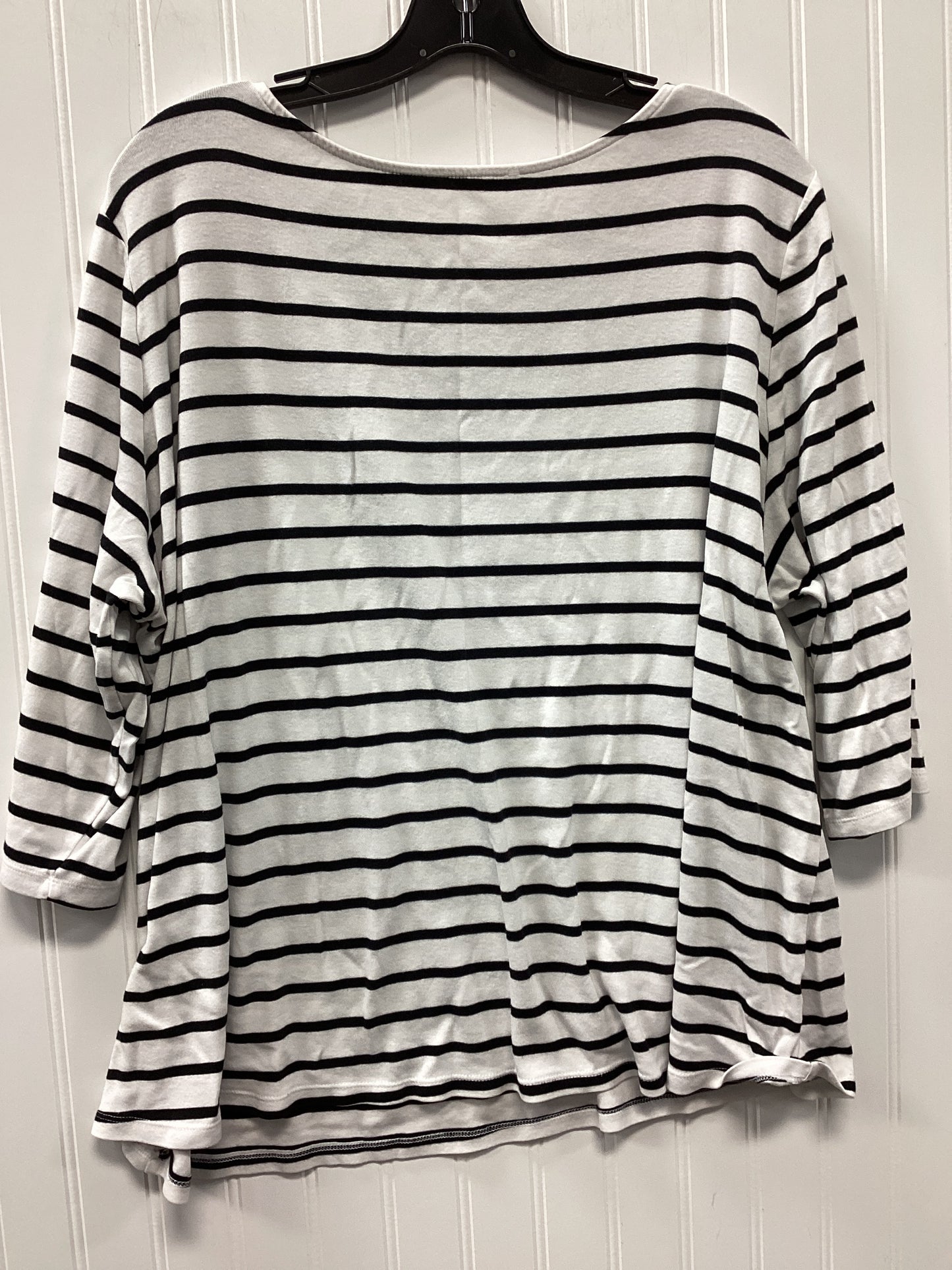 Top Ls By Ava & Viv In White, Size:3X