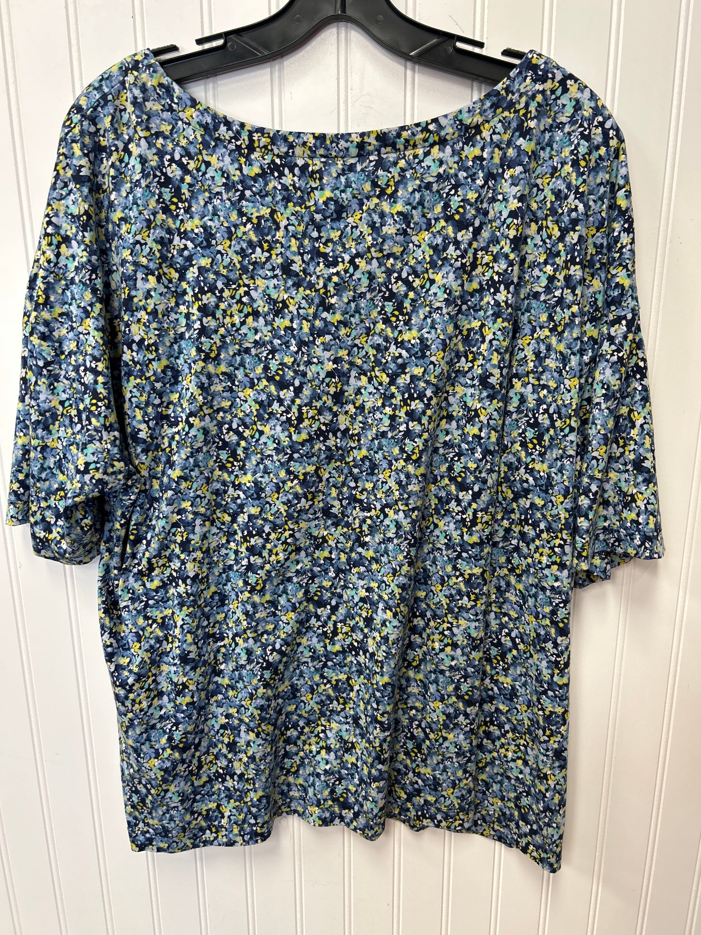 Top Ss By J. Jill In Navy, Size:2X