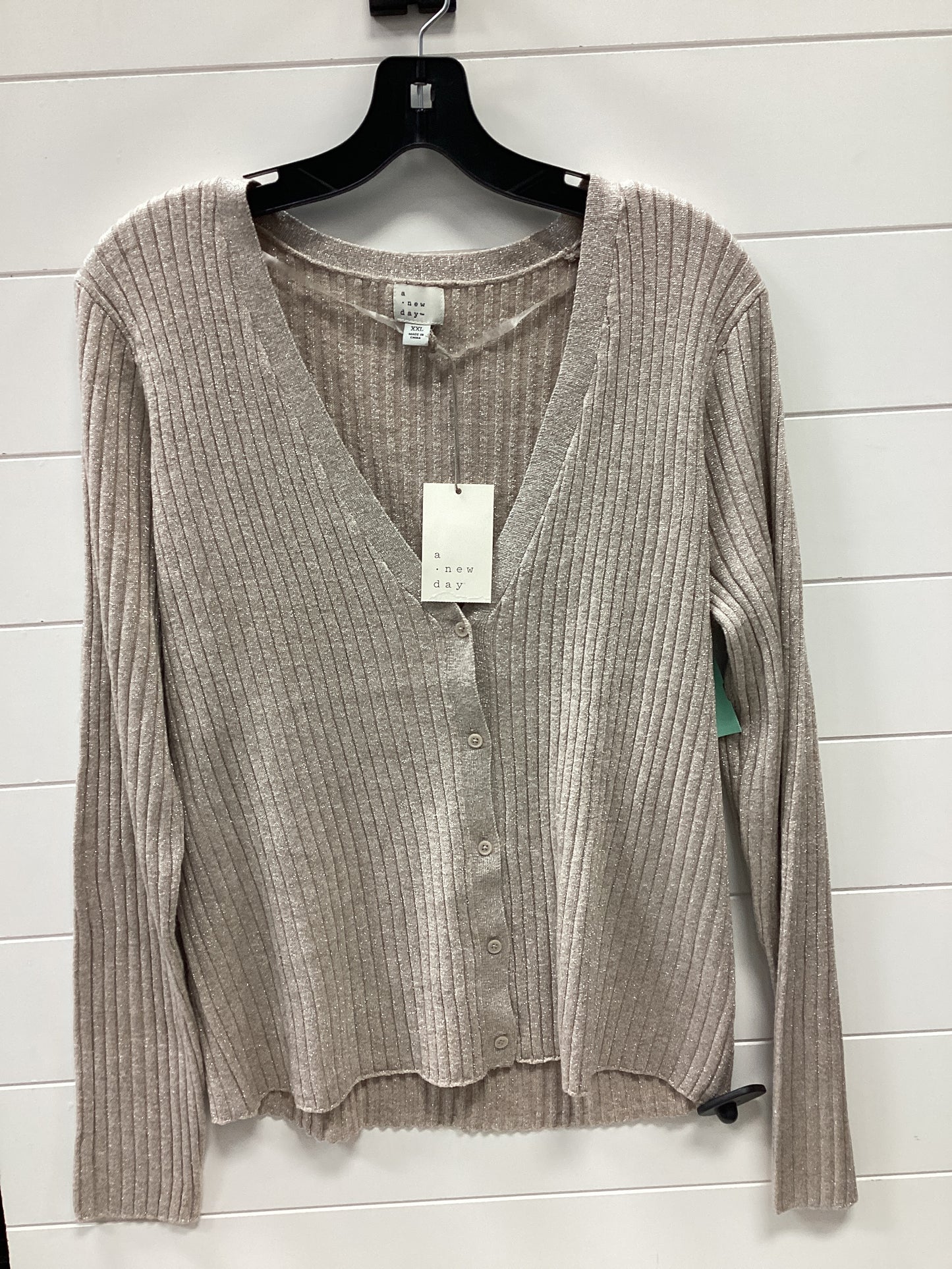 Cardigan By A New Day In Tan, Size:1X