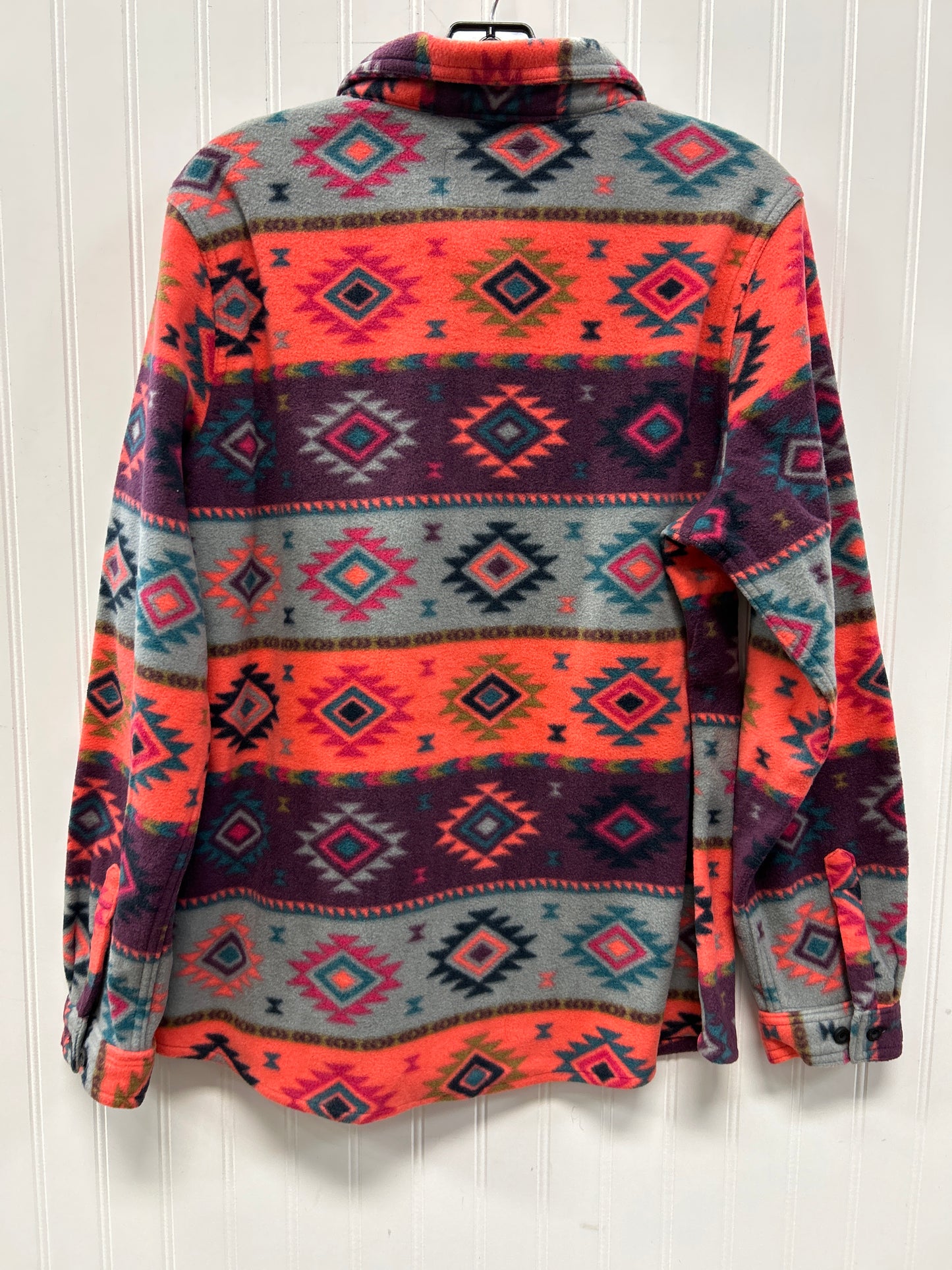 Jacket Fleece By Cmc In Pink & Purple, Size:Xl