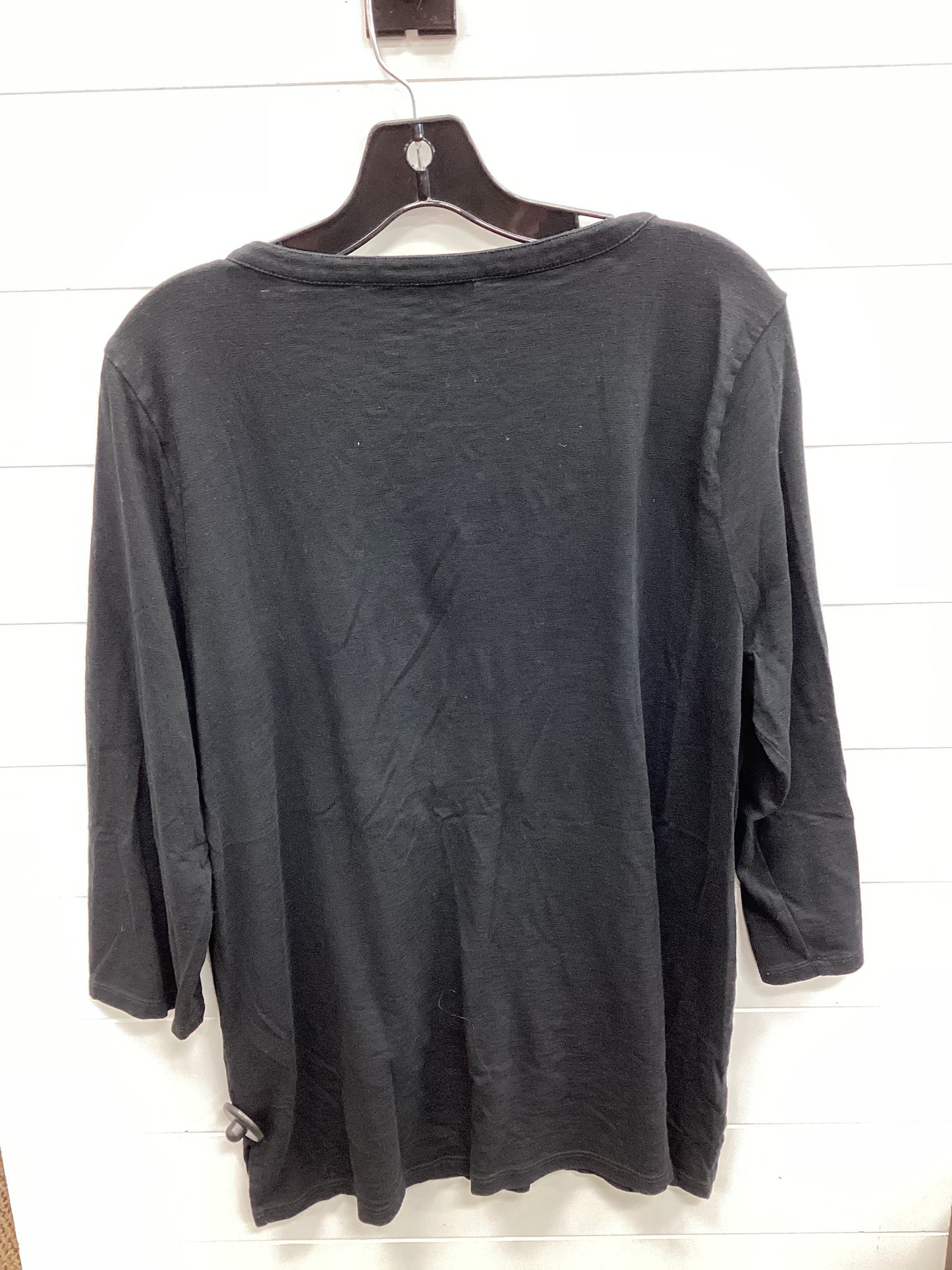 Top Ls By Talbots In Black, Size:Xl