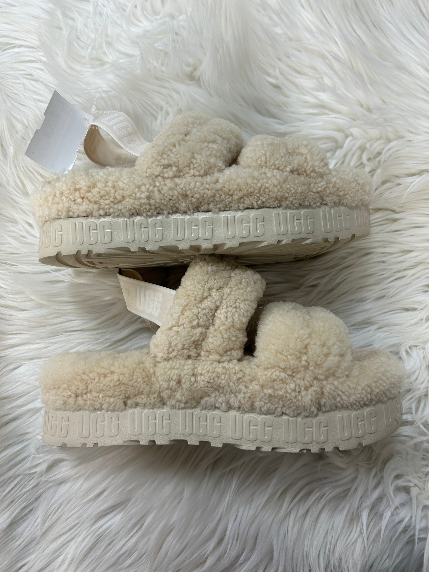 Sandals Designer By Ugg In Cream, Size:8