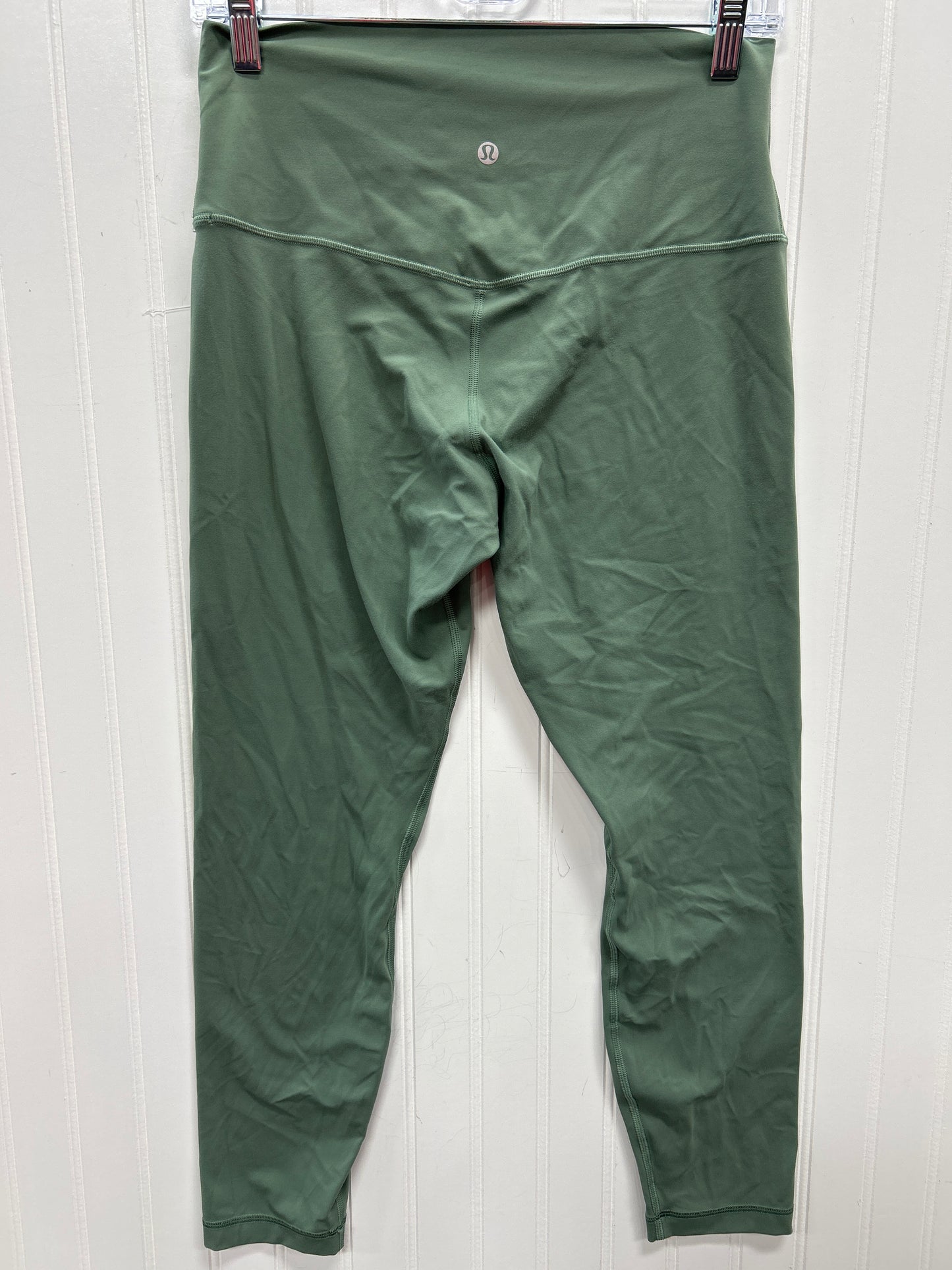 Athletic Leggings By Lululemon In Green, Size:10