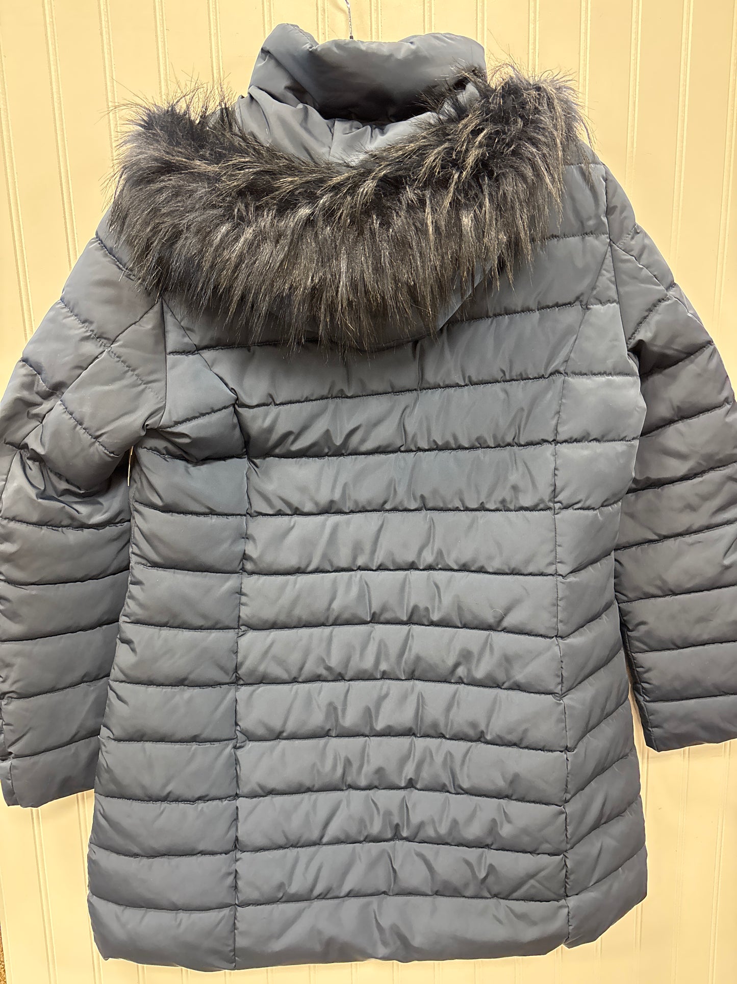 Coat Puffer & Quilted By Tommy Hilfiger In Blue, Size:L
