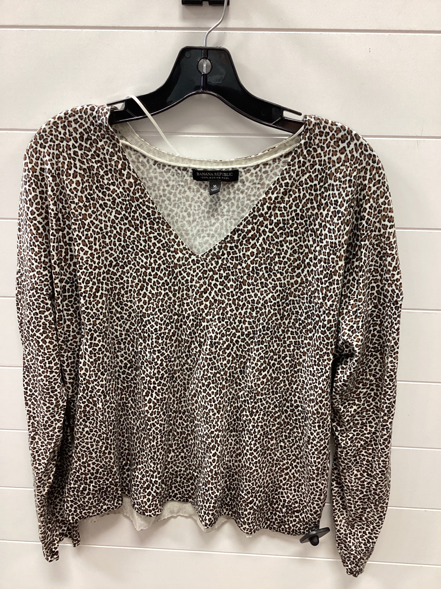 Top Ls By Banana Republic In Animal Print, Size:XL