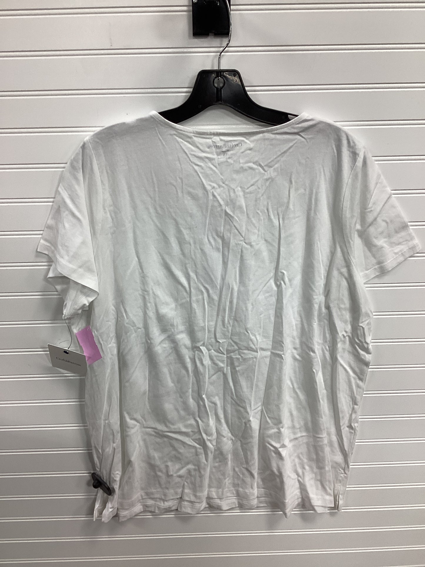 Top Ss By Croft And Barrow In White, Size:1X