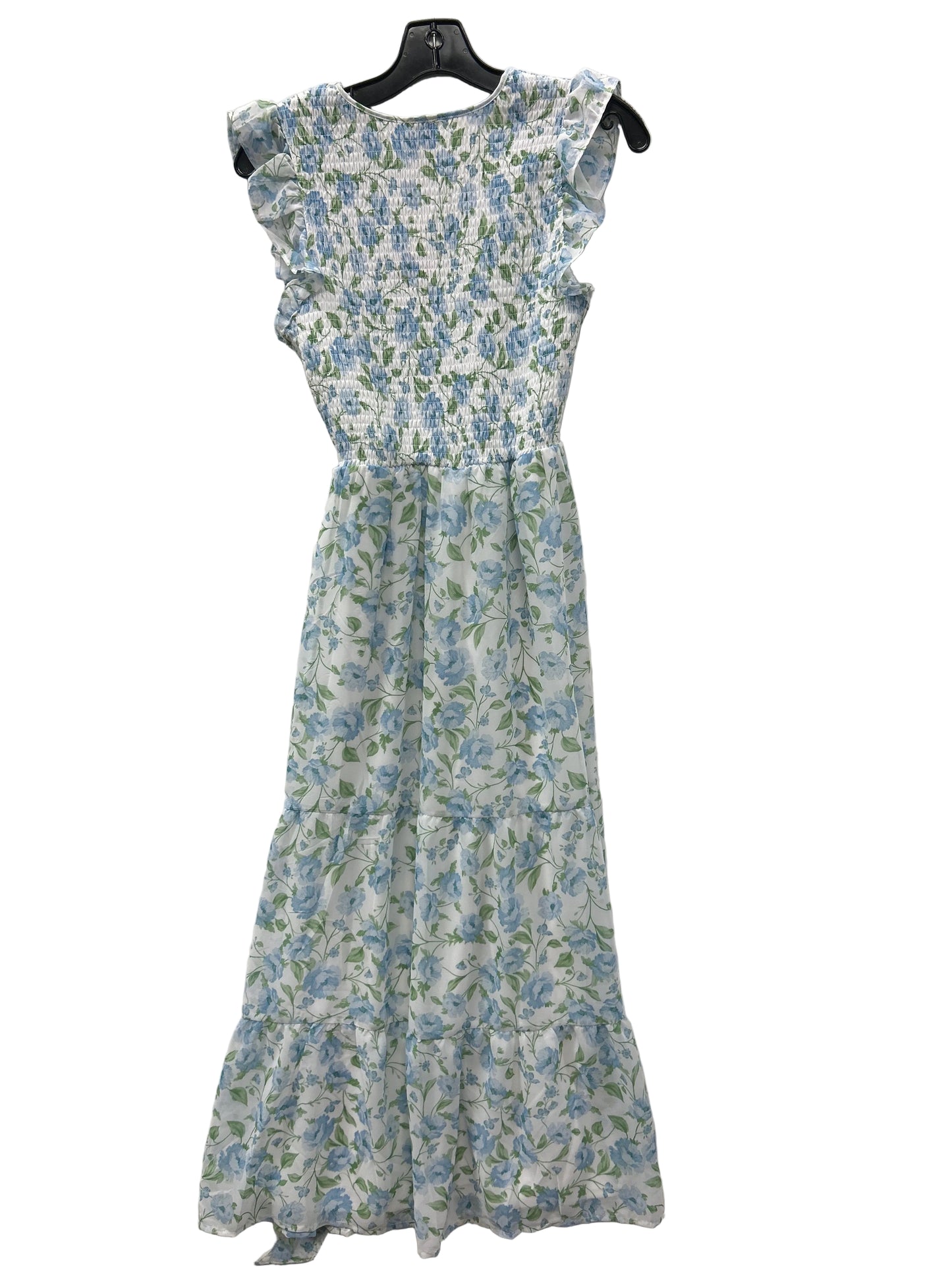 Dress Casual Maxi By Joie In Blue & White, Size:S