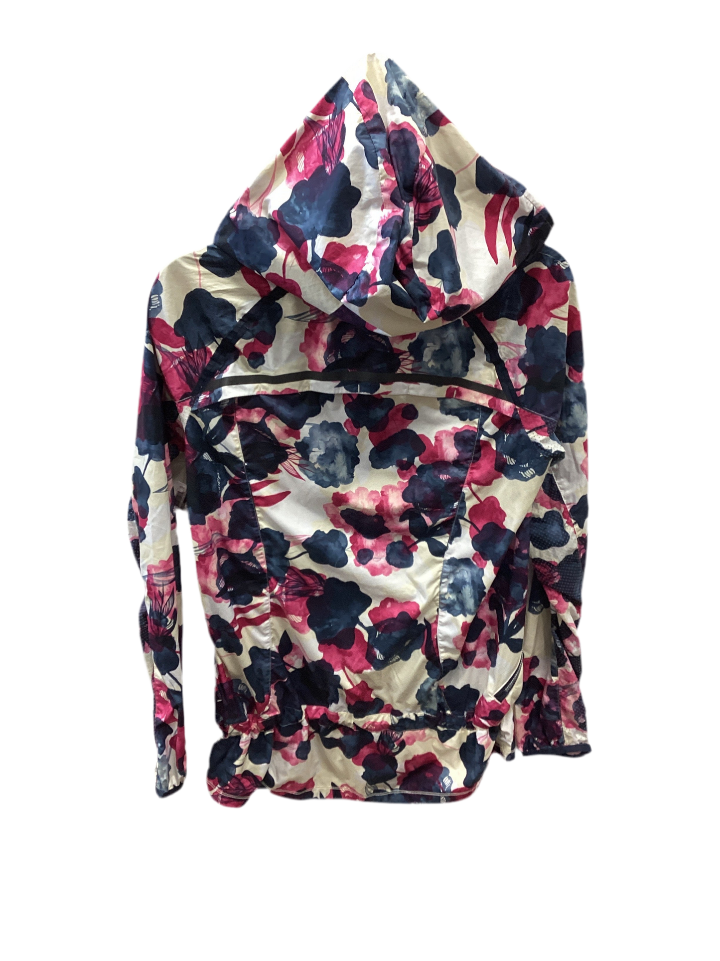 Athletic Jacket By Lululemon In Floral Print, Size:8