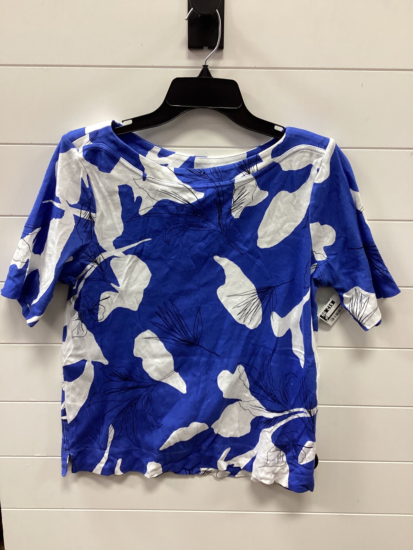 Top Ss By Chicos In Blue & White, Size:L