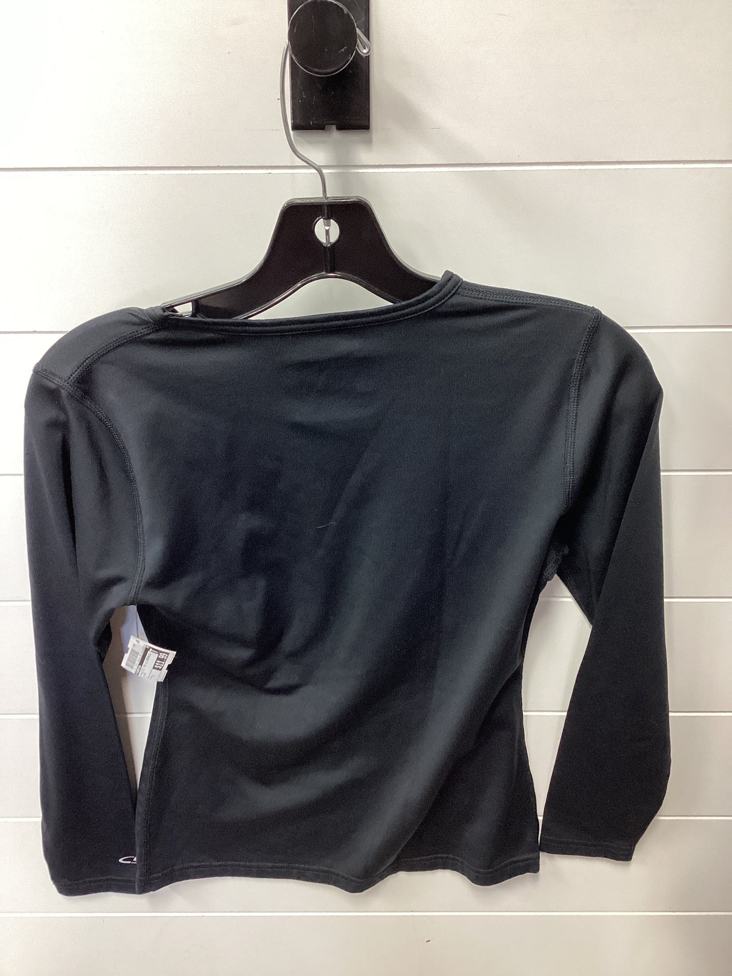 Athletic Top Ls Crewneck By Champion In Black, Size:S