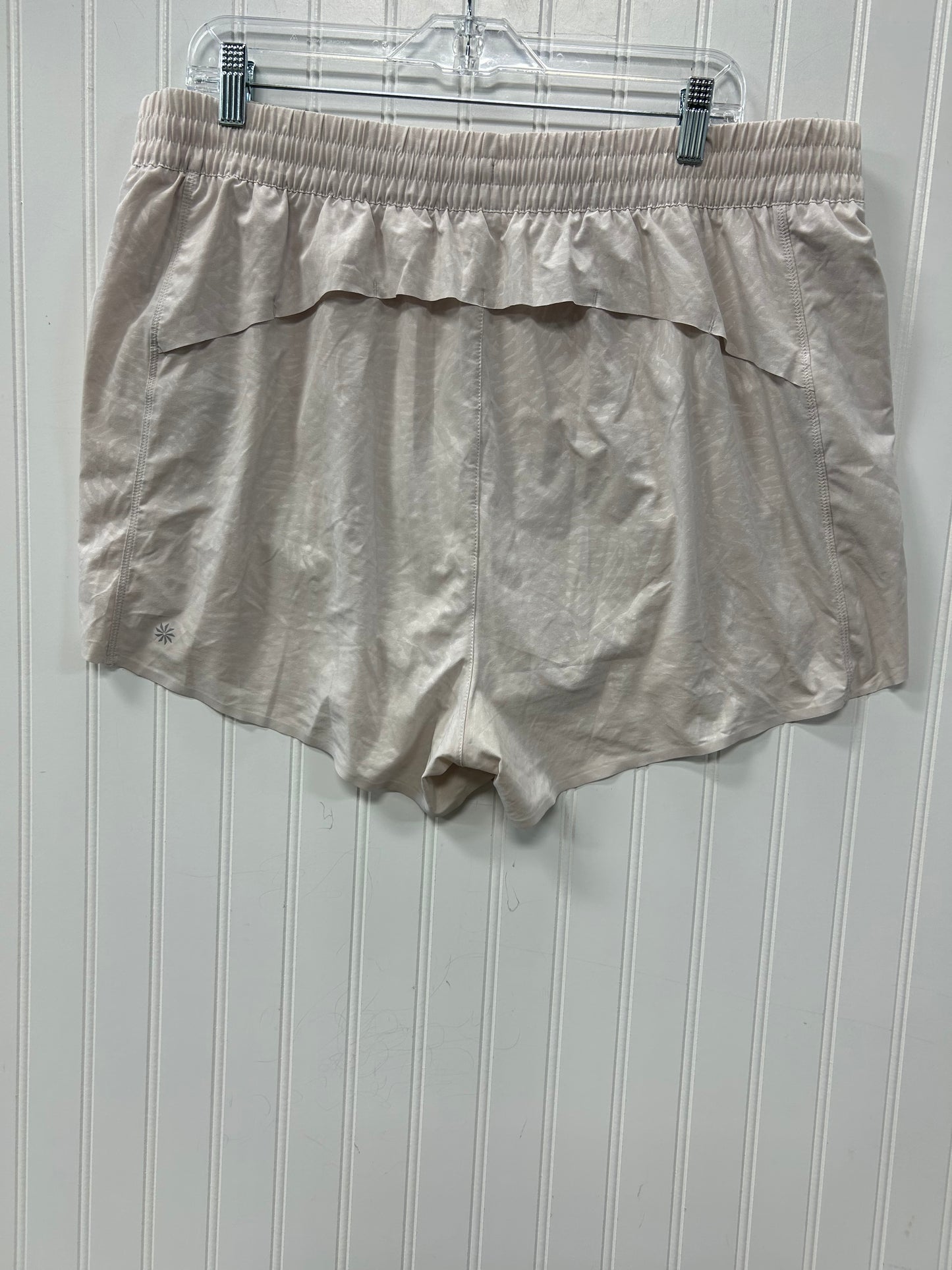 Athletic Shorts By Athleta In White, Size:1X
