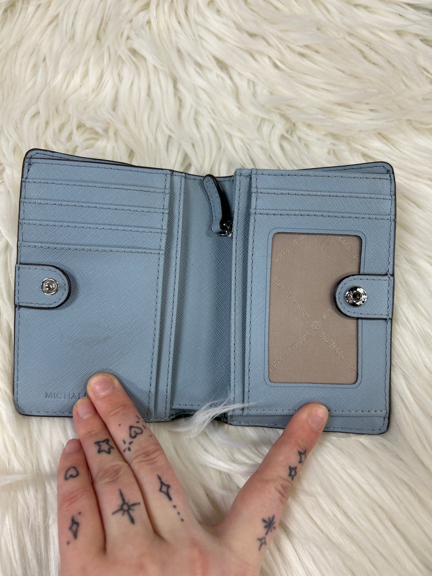 Wallet Designer By Michael Kors In Blue, Size:Medium