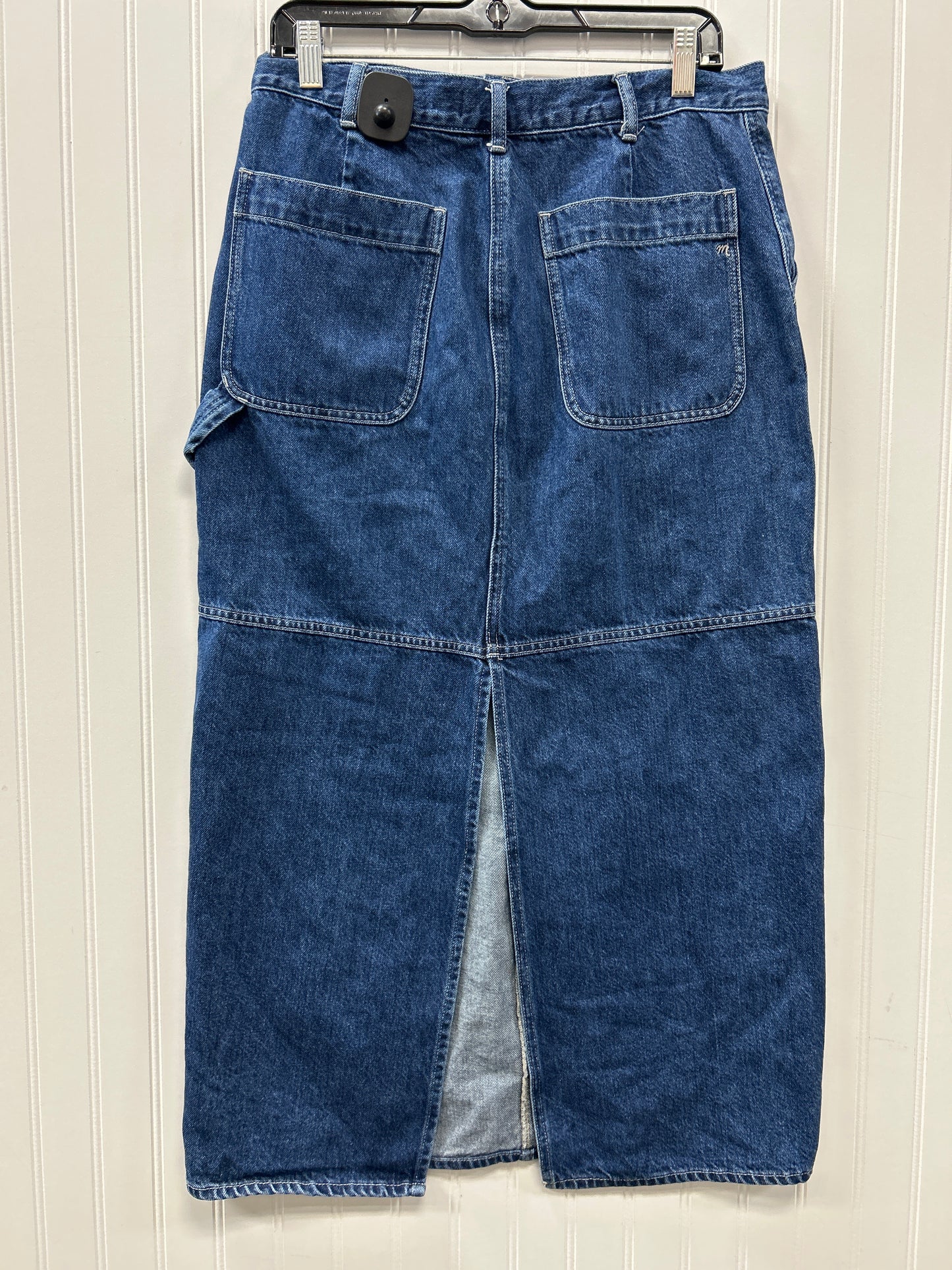Skirt Maxi By Madewell In Blue Denim, Size:6