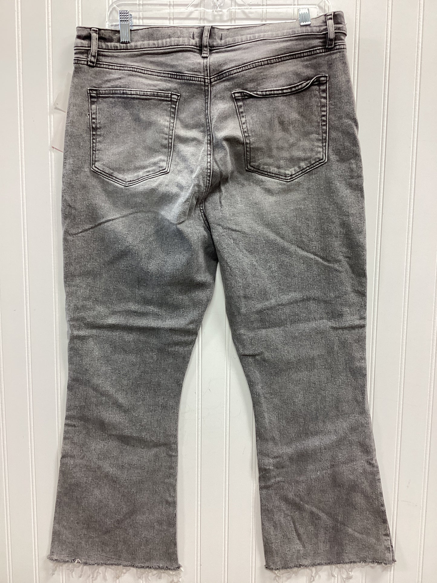 Jeans Boot Cut By Loft In Grey Denim, Size:14