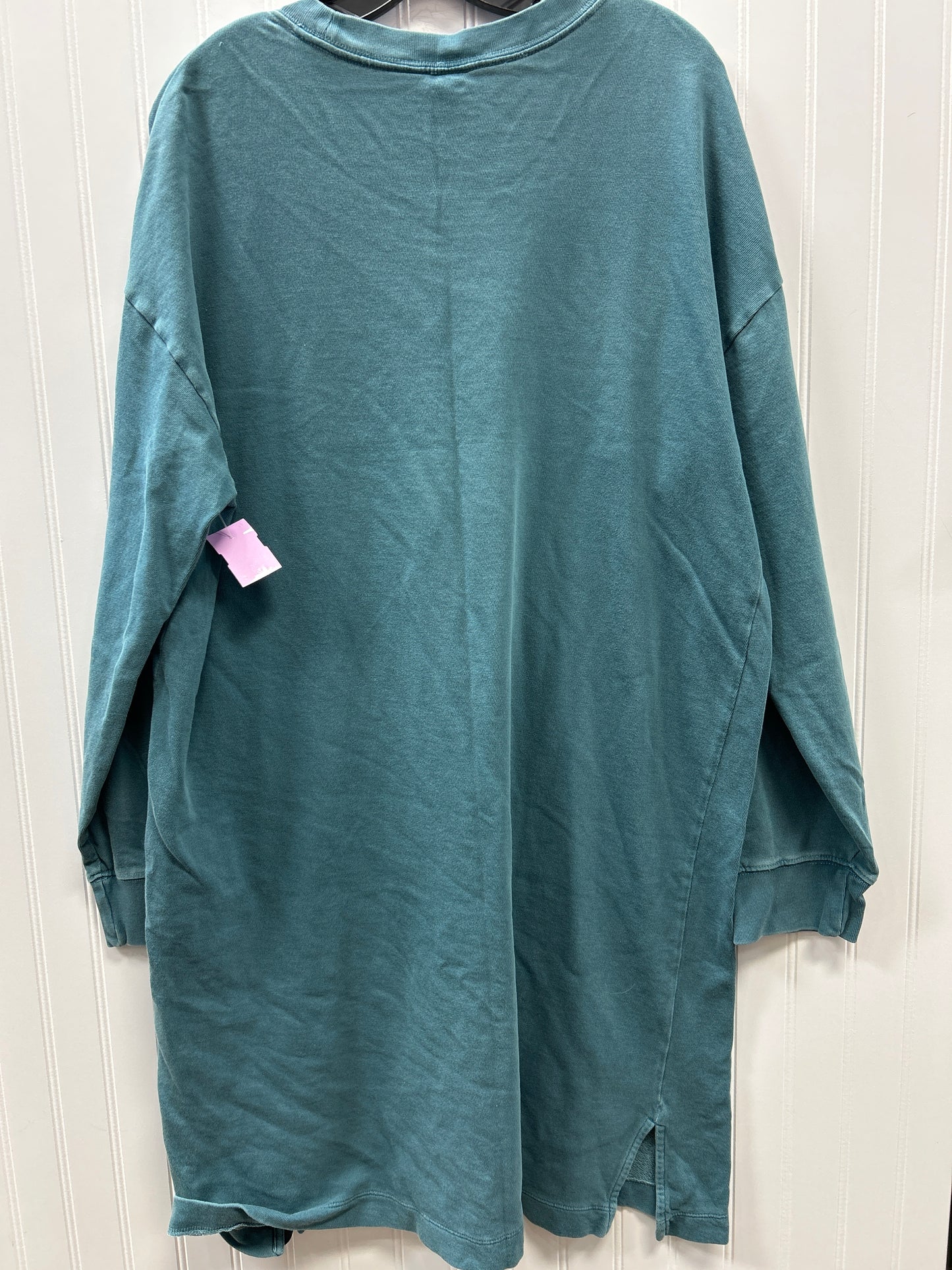 Dress Casual Midi By Old Navy In Teal, Size:Xl
