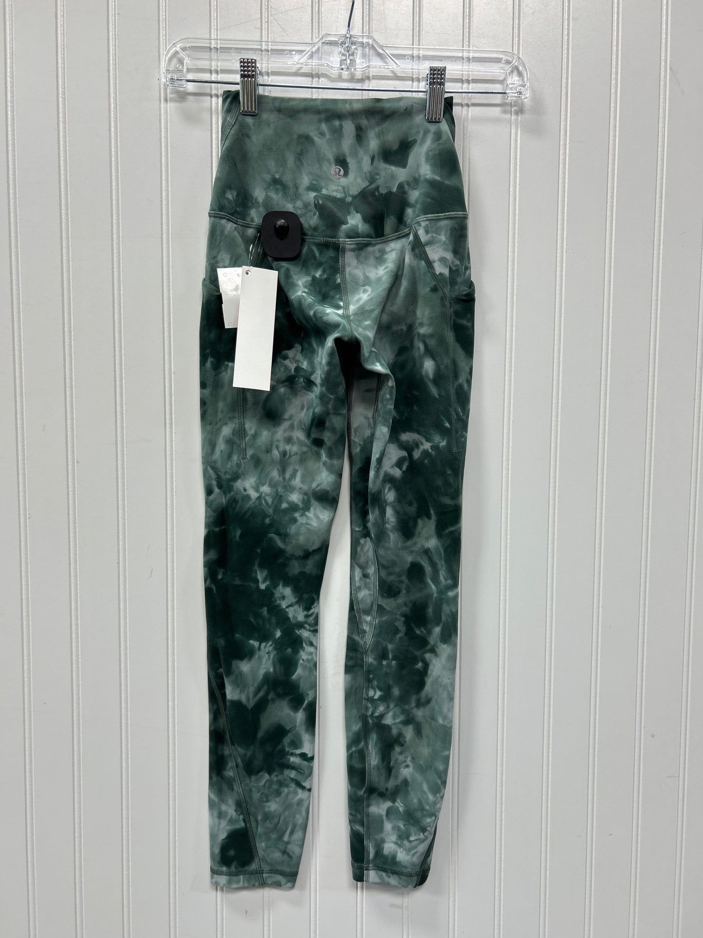 Athletic Leggings By Lululemon In Green, Size:0