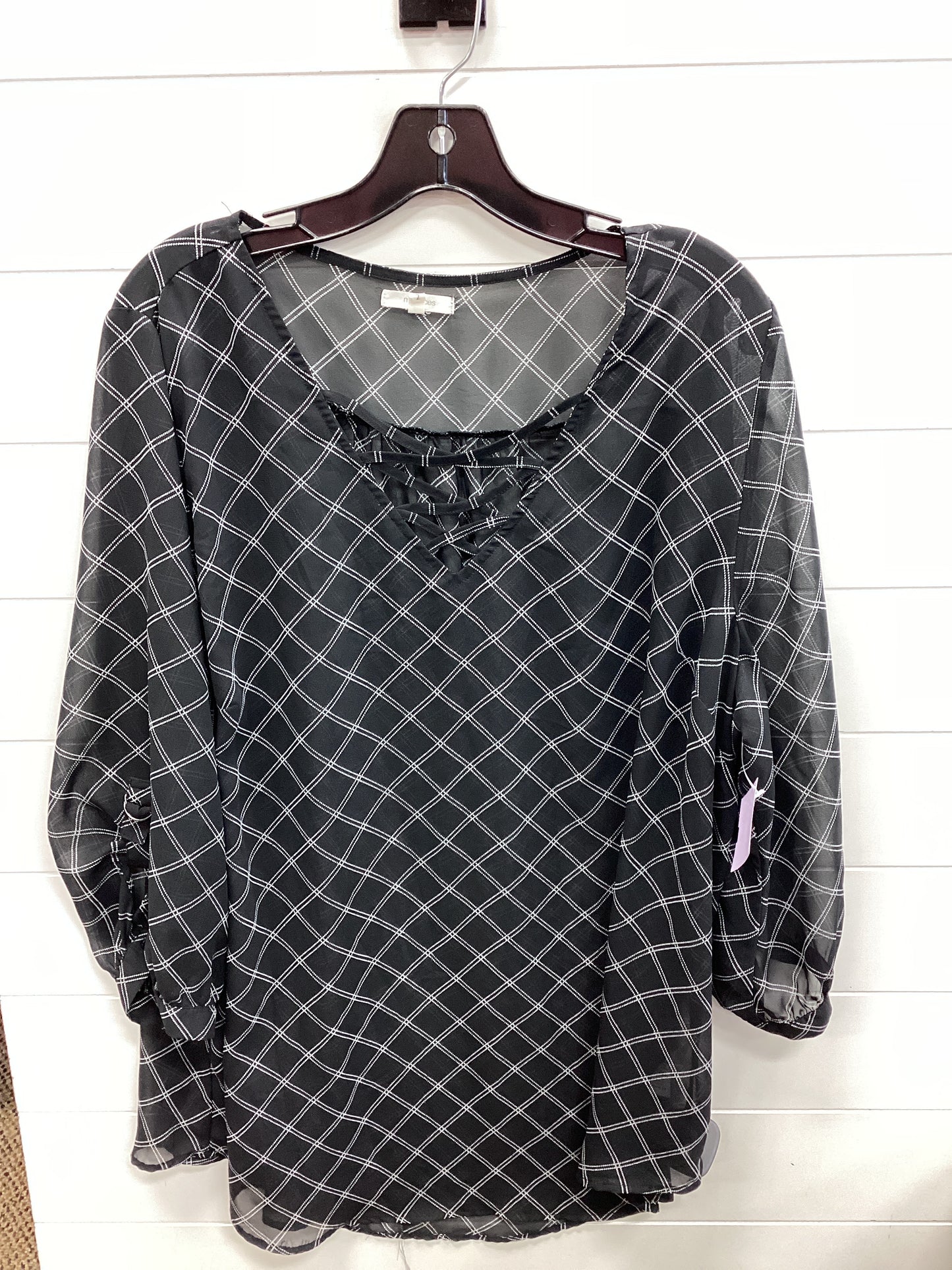 Top Ls By Maurices In Black, Size:2X