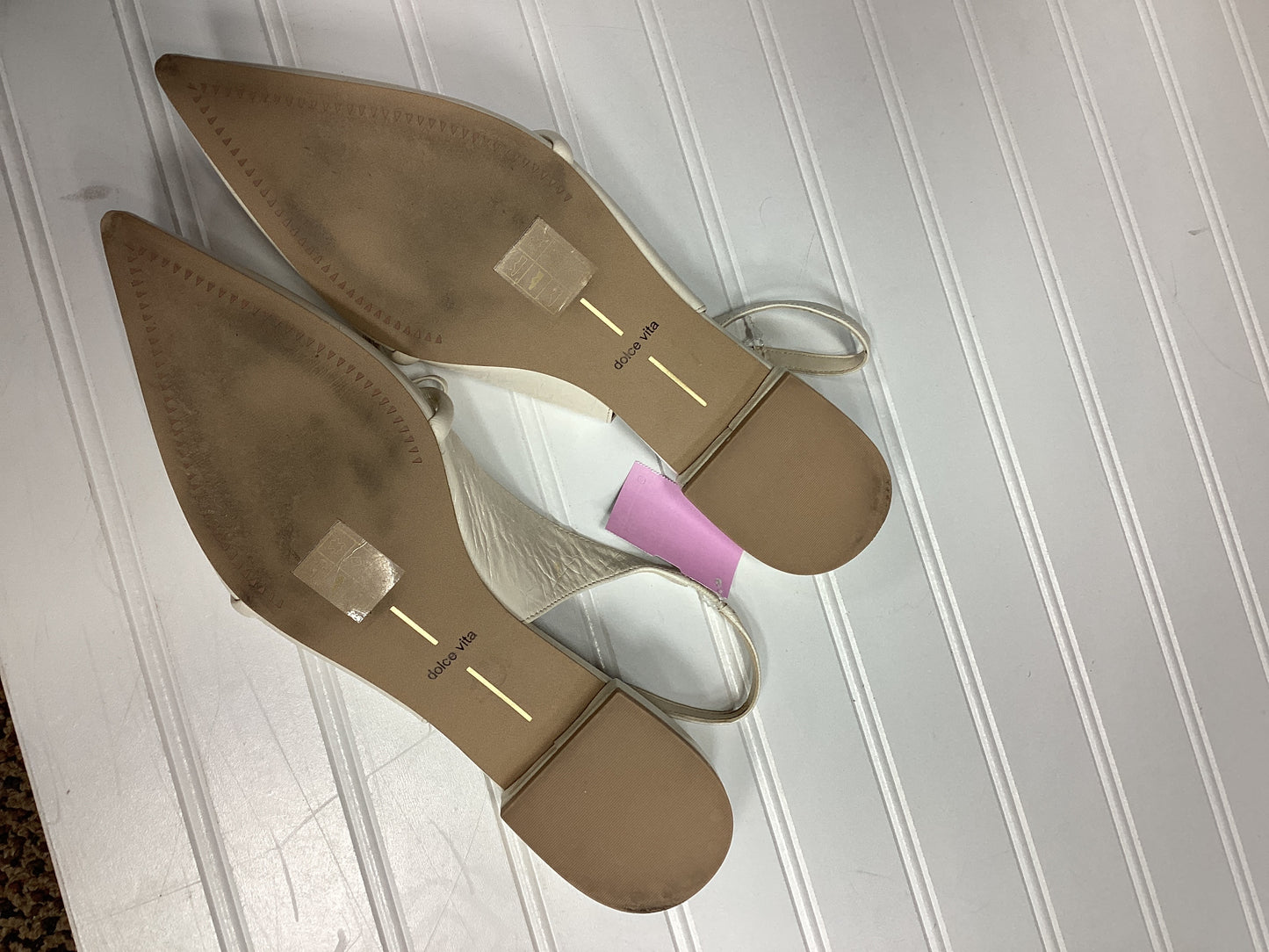 Sandals Heels Kitten By Dolce Vita In White, Size:10