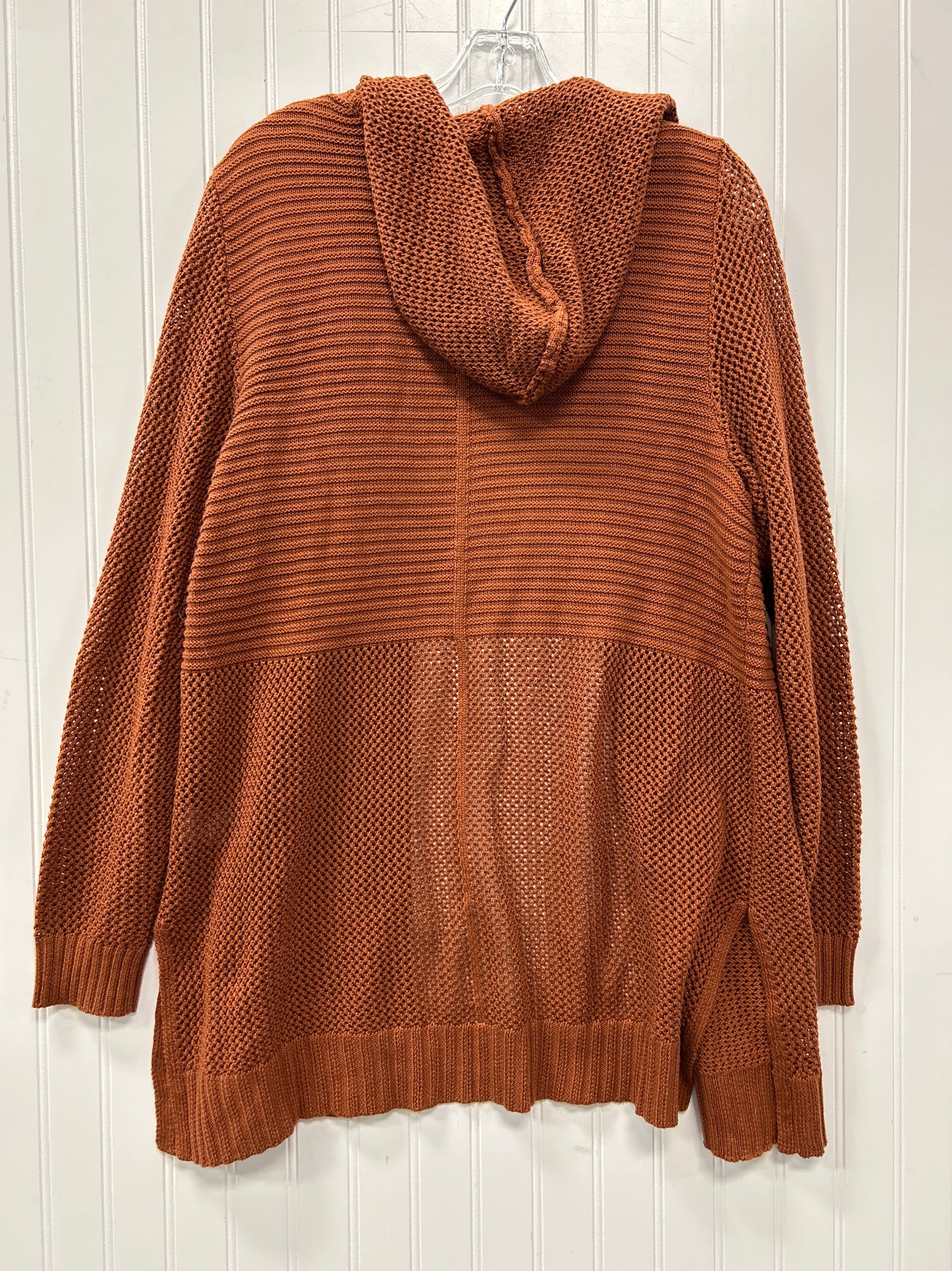Sweater Cardigan By Marled In Orange, Size:1X
