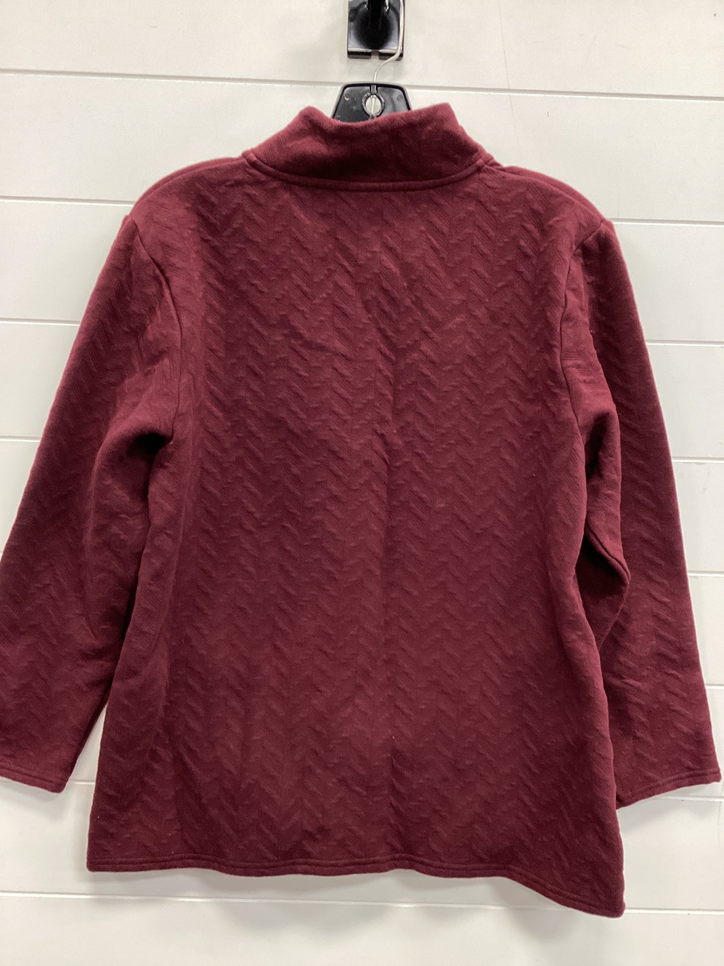 Athletic Sweatshirt Collar By Champion In Maroon, Size:L