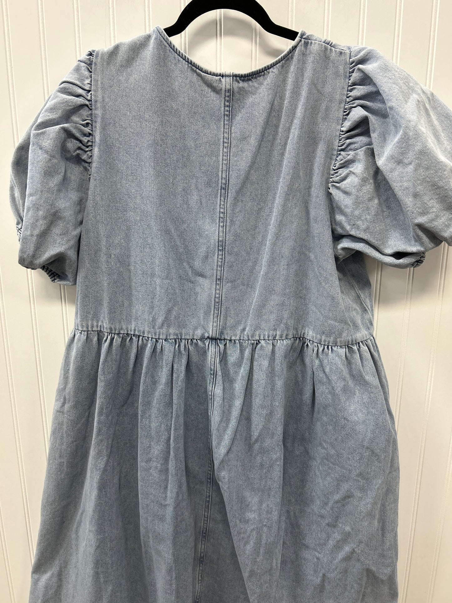 Dress Casual Midi By Divided In Blue Denim, Size:Xl
