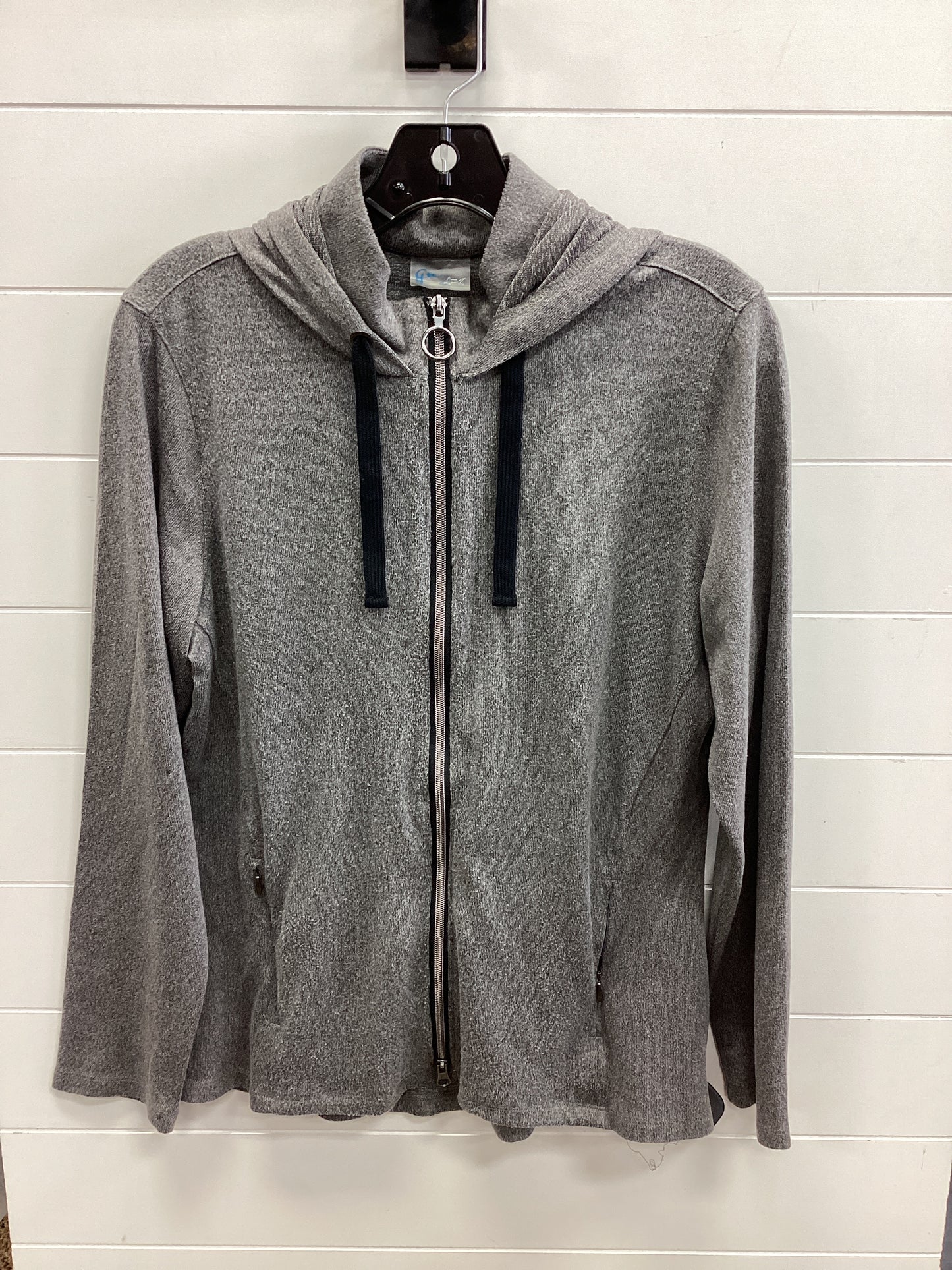 Athletic Top Ls Hoodie By Cmc In Grey, Size:L