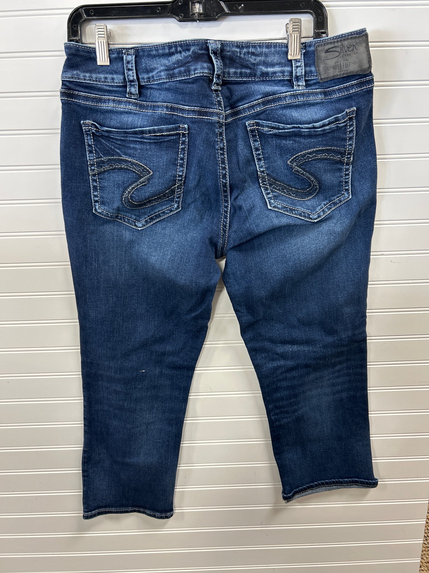 Capris By Silver In Blue Denim, Size:14