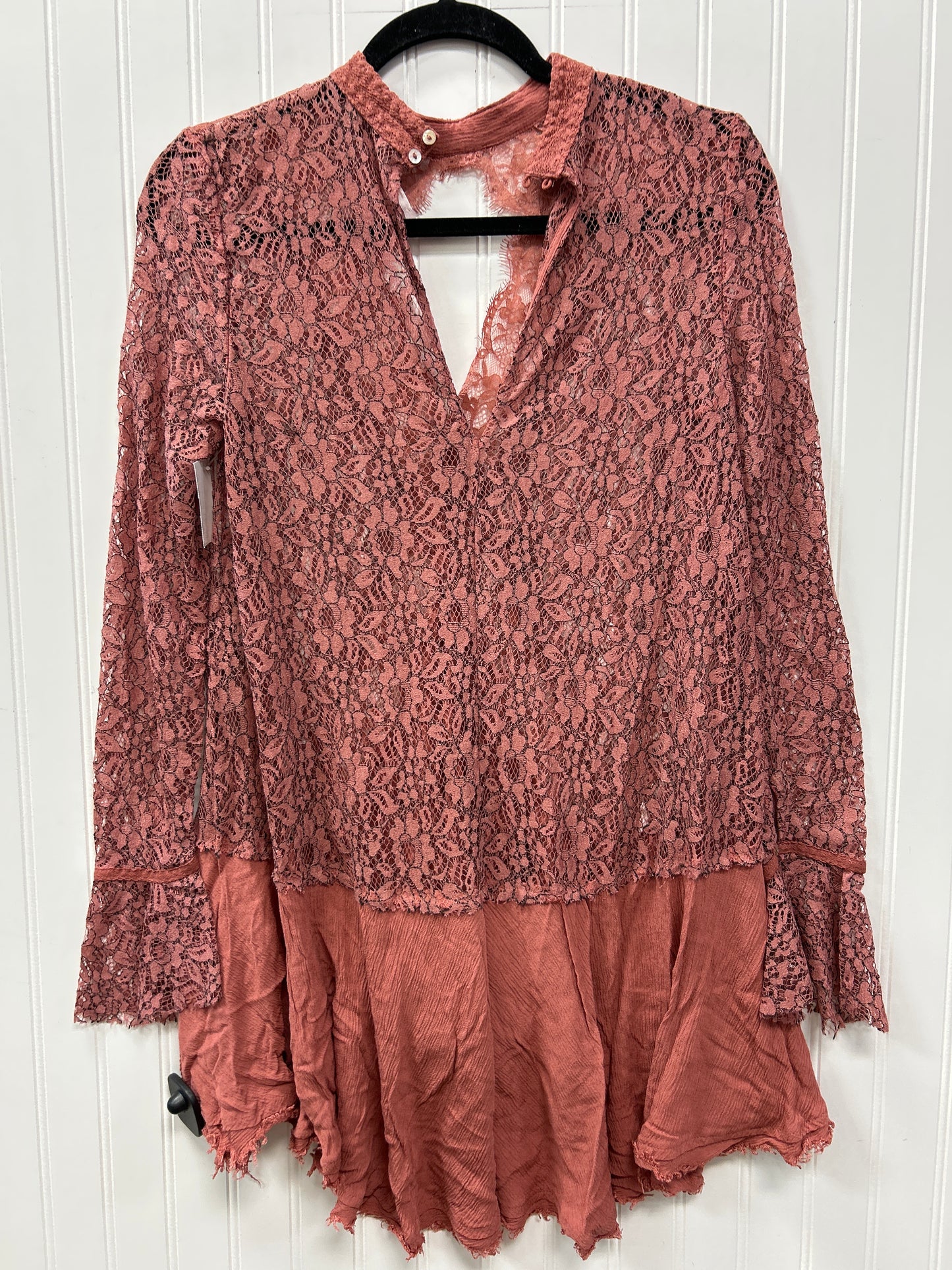 Tunic Ls By Free People In Brown, Size:S