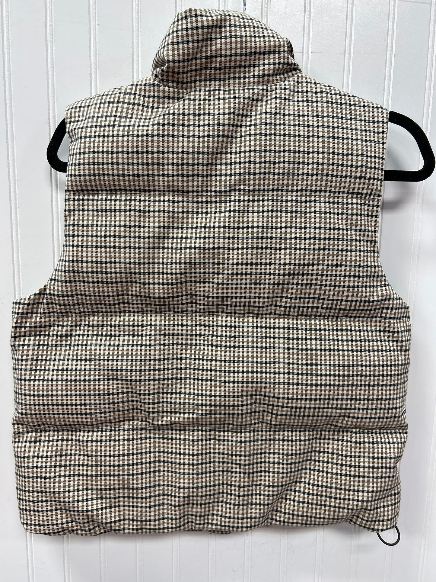 Vest Puffer & Quilted By A New Day In Plaid Pattern, Size:Xs