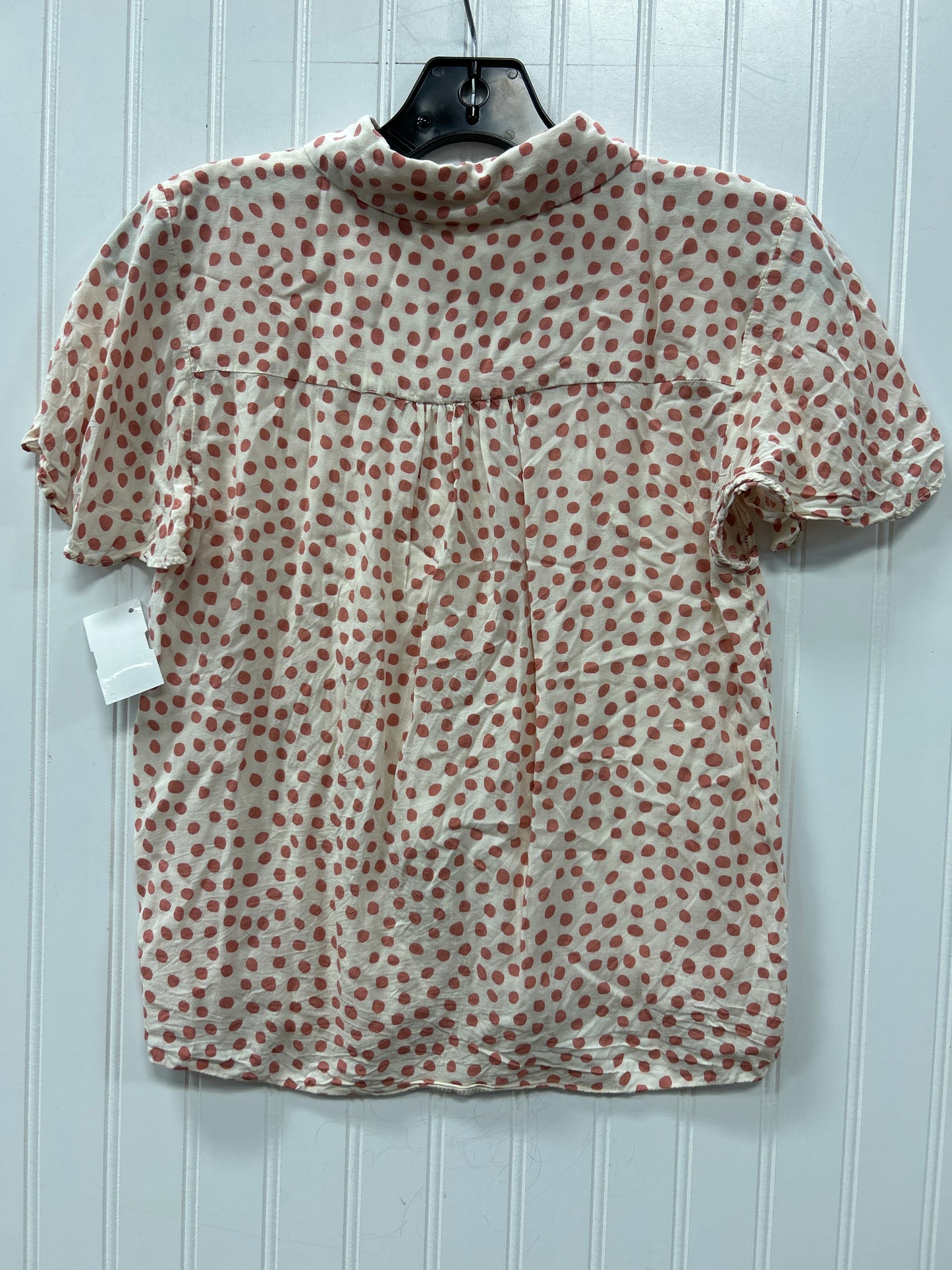 Blouse Ss By Mng In Polkadot Pattern, Size:S
