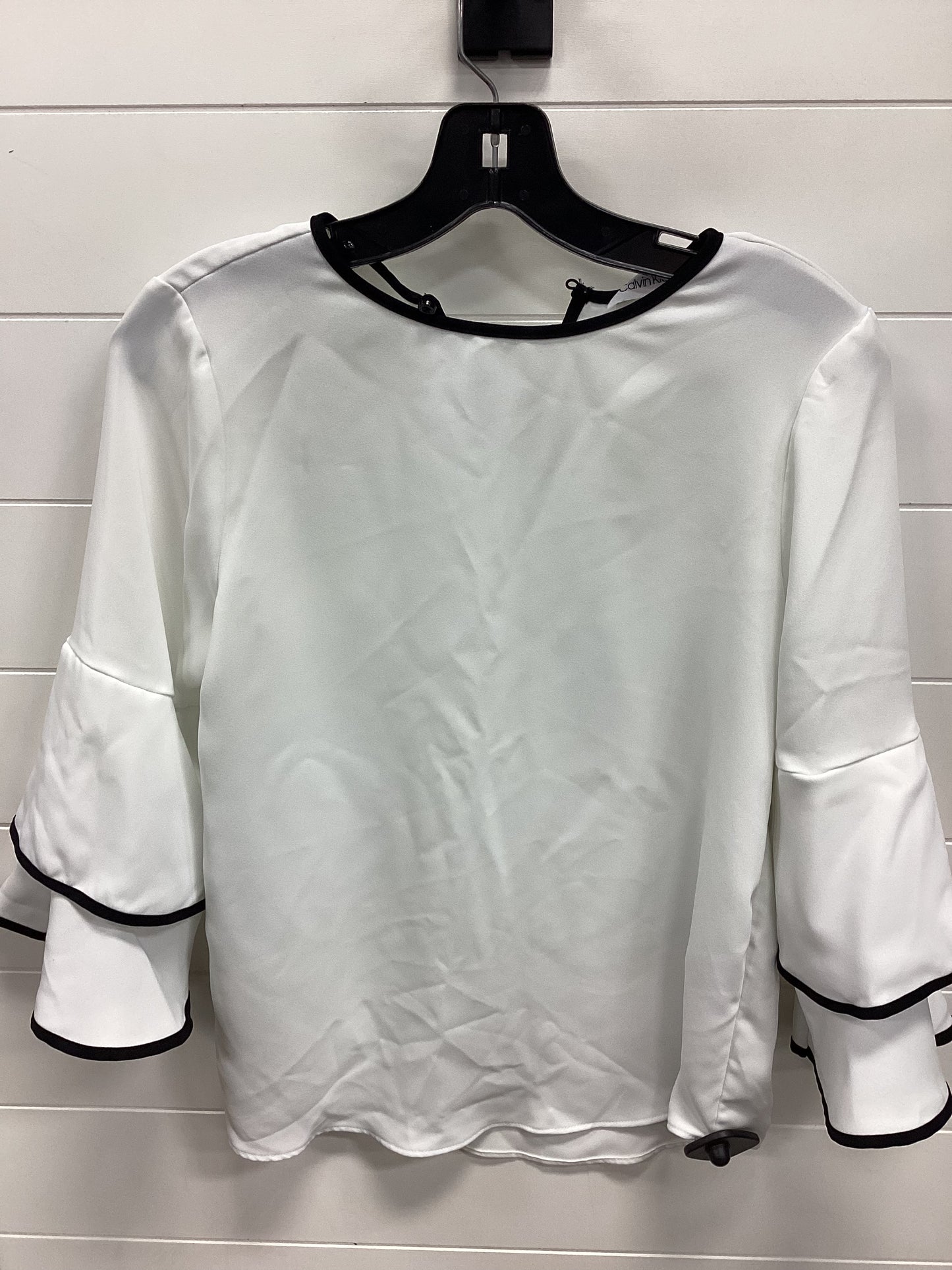 Top Ss By Calvin Klein In White, Size:Xs