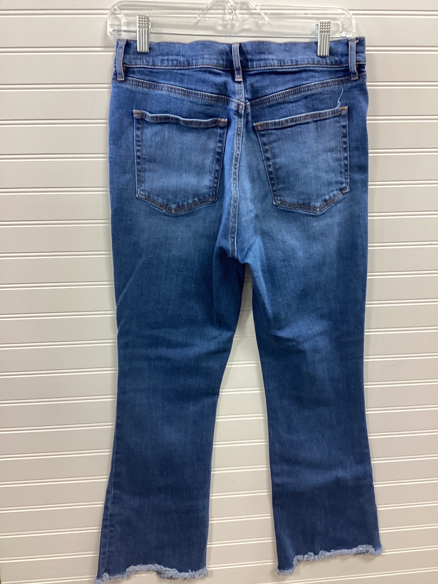 Jeans Boot Cut By Loft In Blue Denim, Size:8