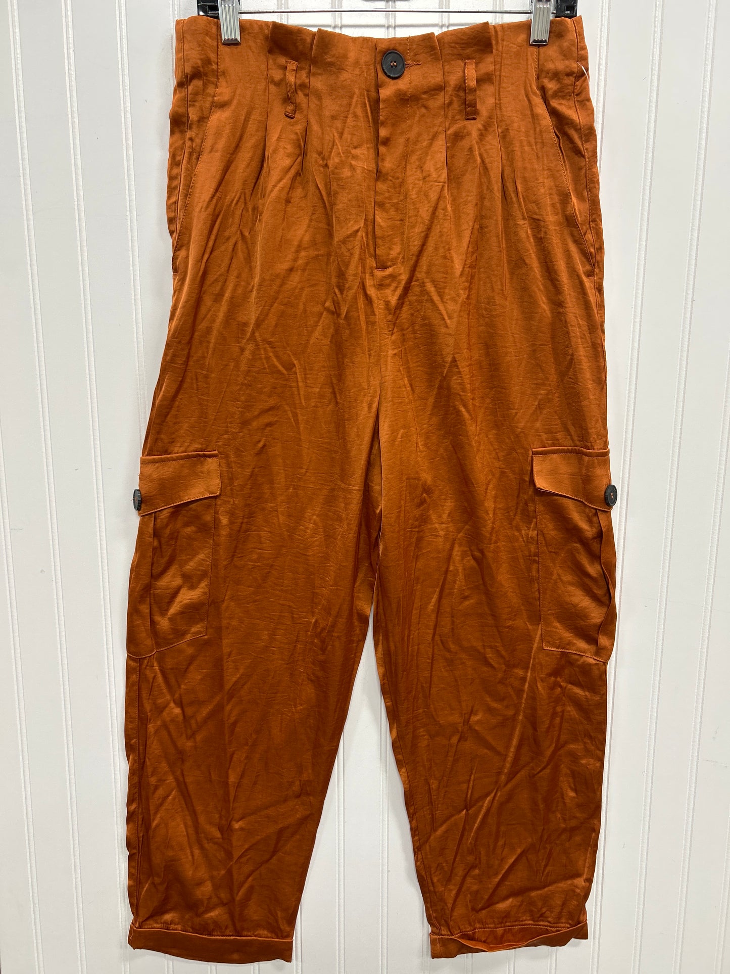 Pants Linen By Anthropologie In Orange, Size:M
