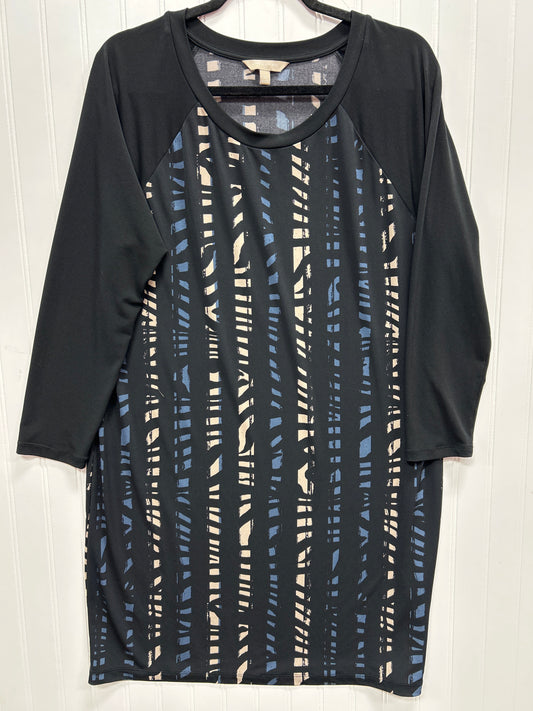 Dress Casual Midi By Banana Republic In Black, Size:Xl