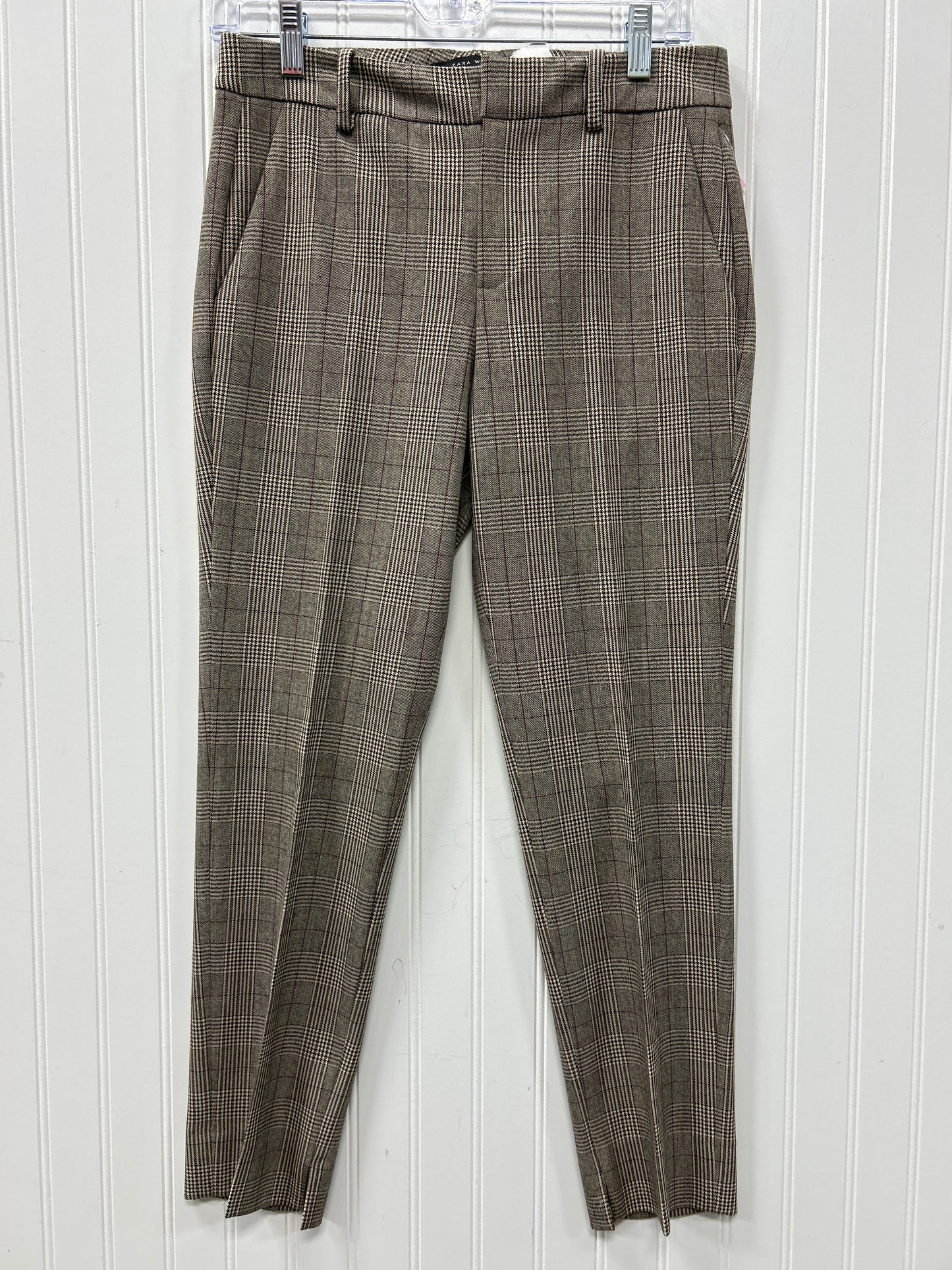 Pants Dress By Zara In Plaid Pattern, Size:2